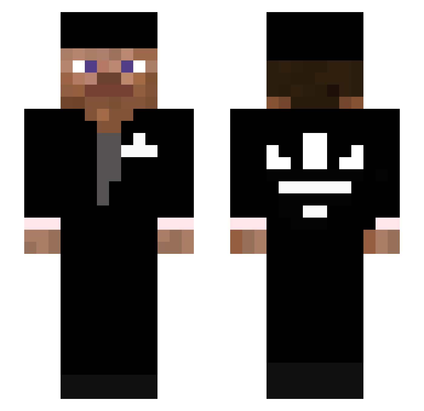 sa_mm Minecraft skin, front and back view