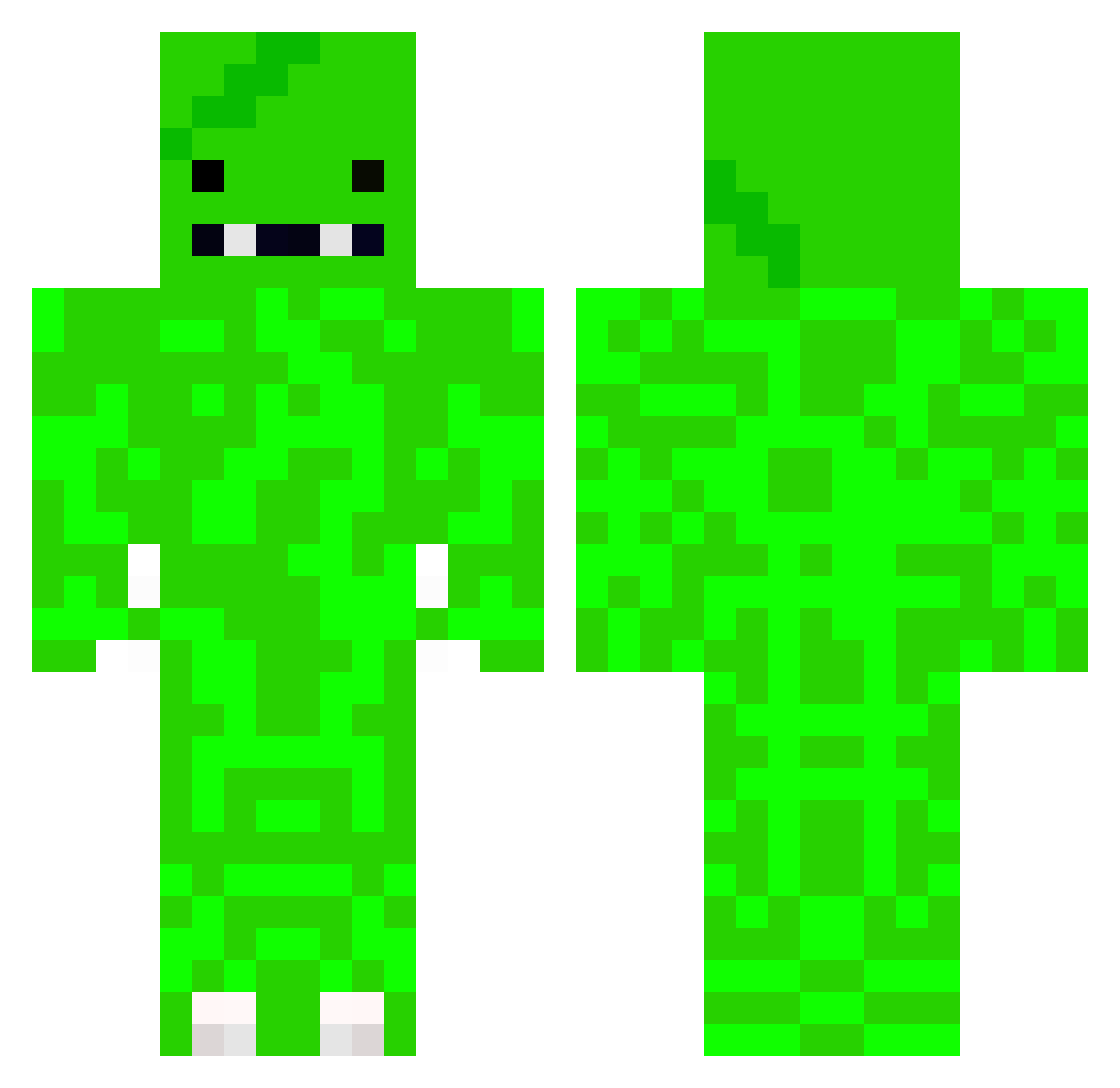 yupperr Minecraft skin, front and back view