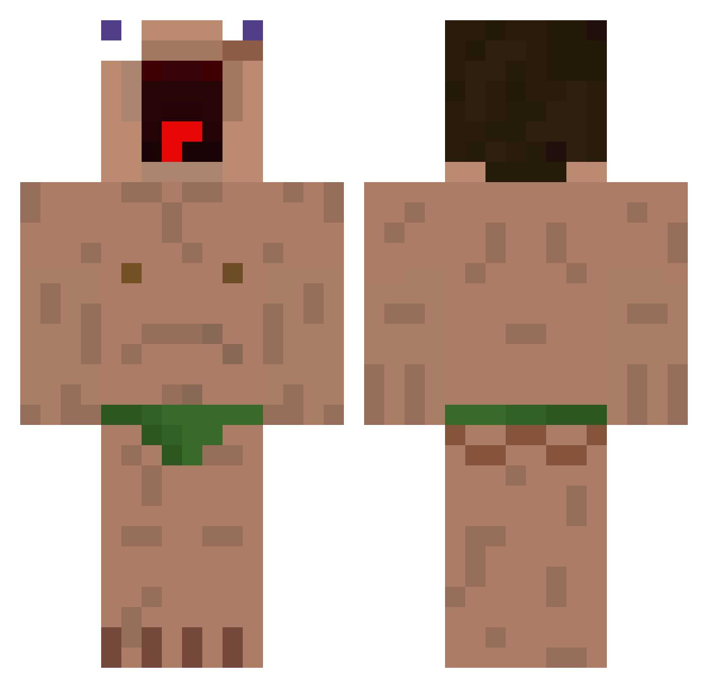 TRD_ Minecraft skin, front and back view