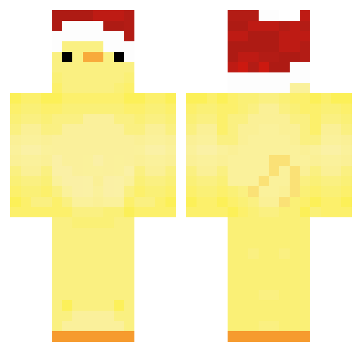 AlexTron Minecraft skin, front and back view