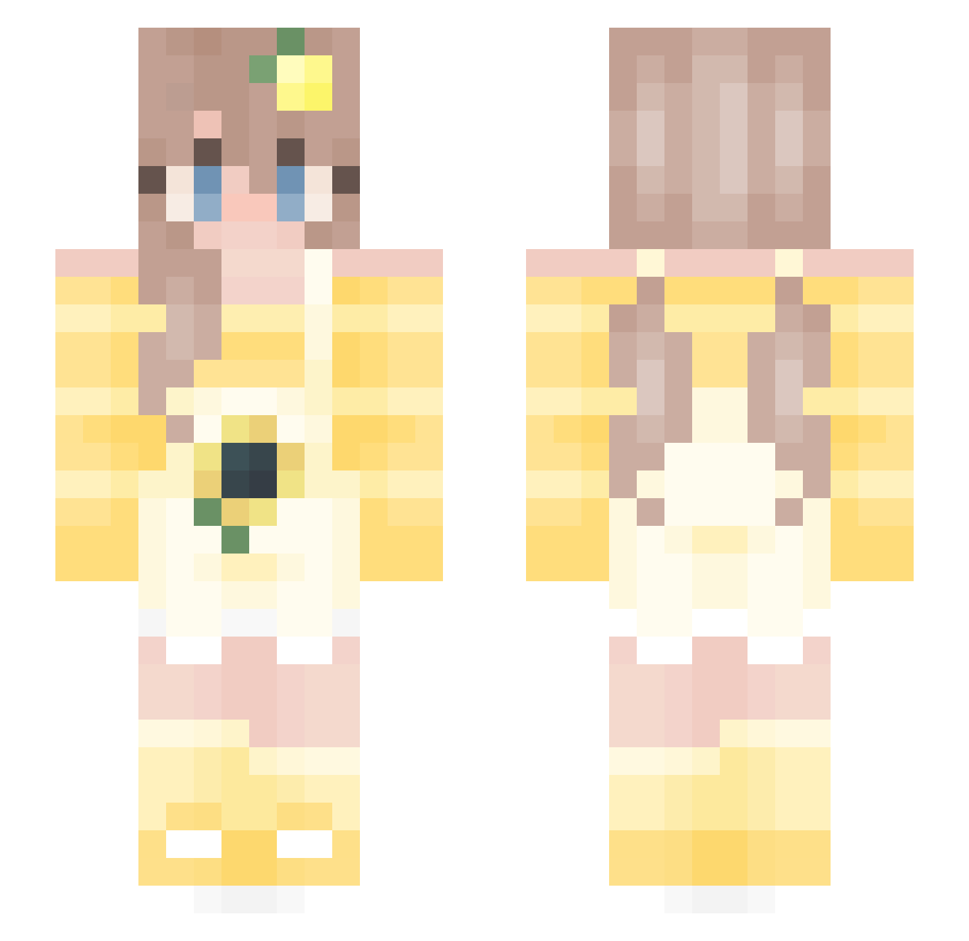lemoon__ Minecraft skin, front and back view