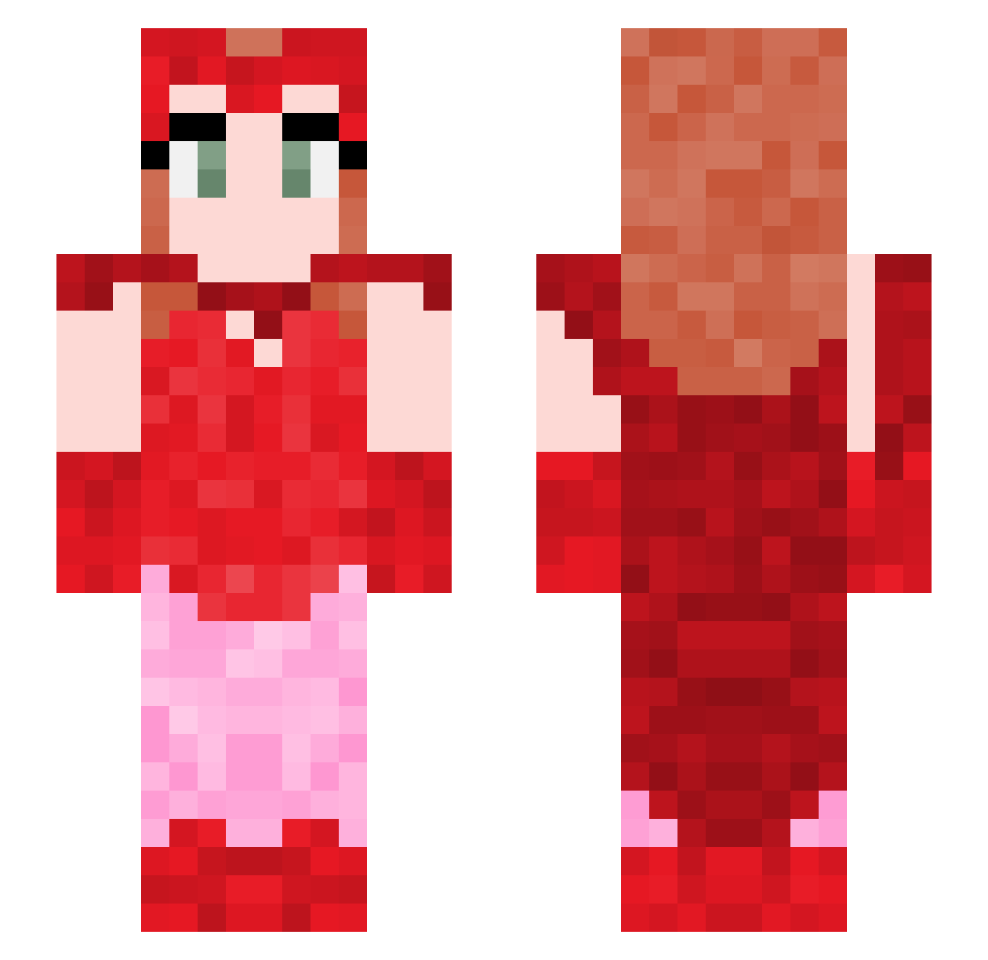 Mabrur21 Minecraft skin, front and back view