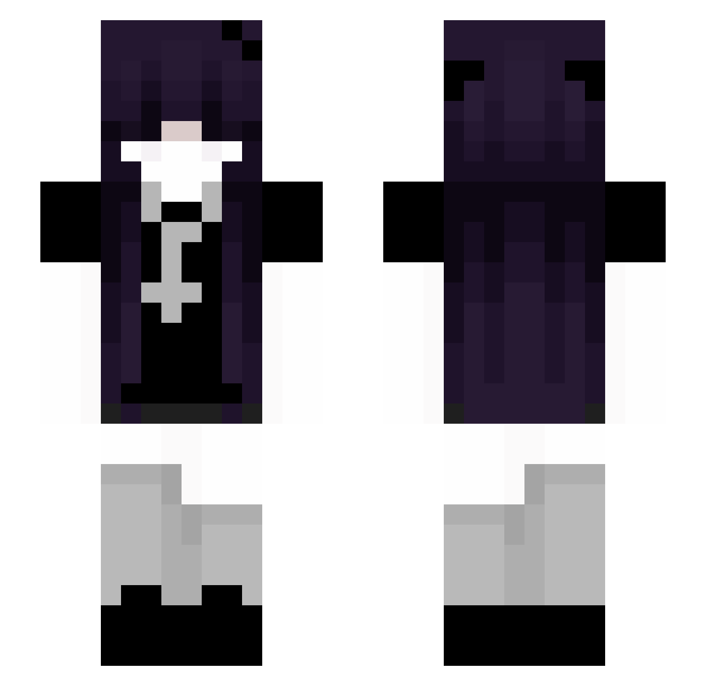 DANONINOOOOOO Minecraft skin, front and back view