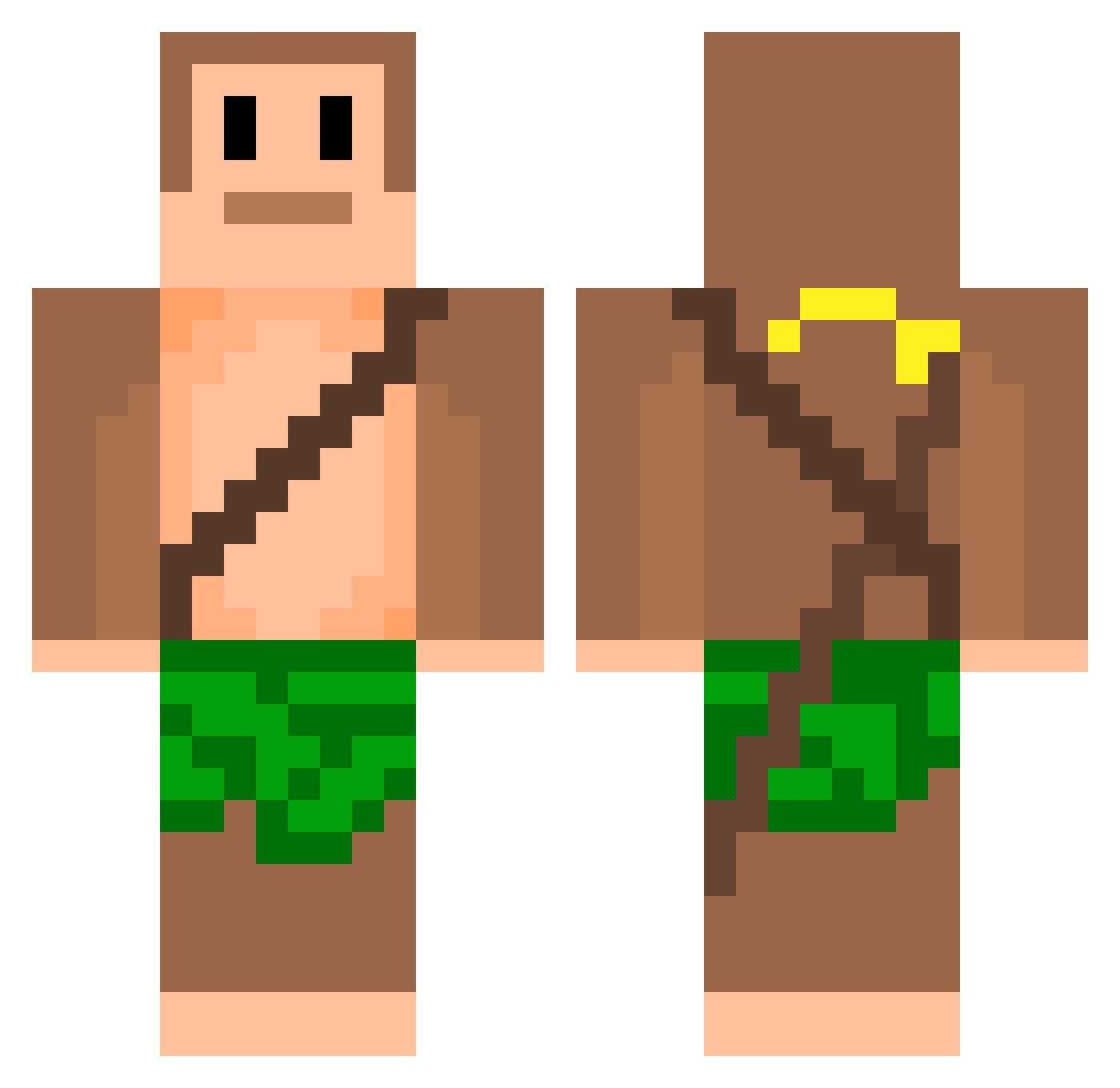 Not_Eryc Minecraft skin, front and back view