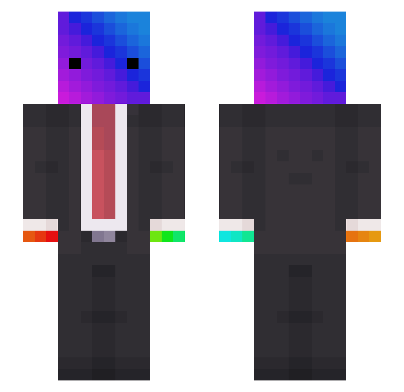 Austyn_lol - rainbow head Minecraft skin