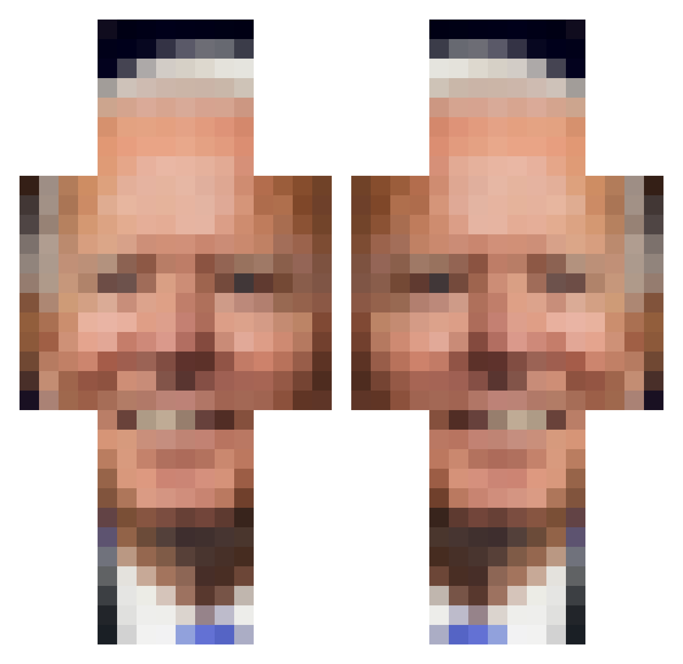 j0e_biden Minecraft skin, front and back view