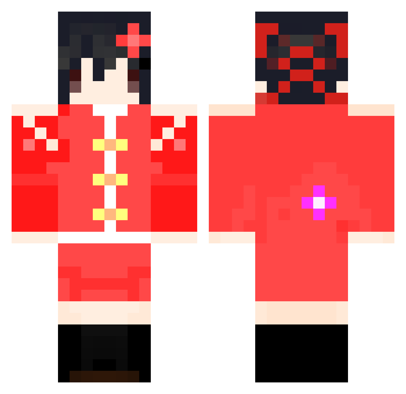 SanYe_ Minecraft skin, front and back view