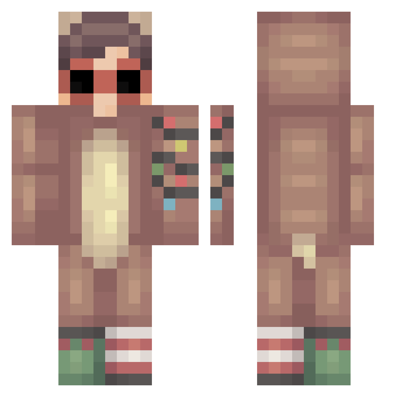 mati_ps Minecraft skin, front and back view