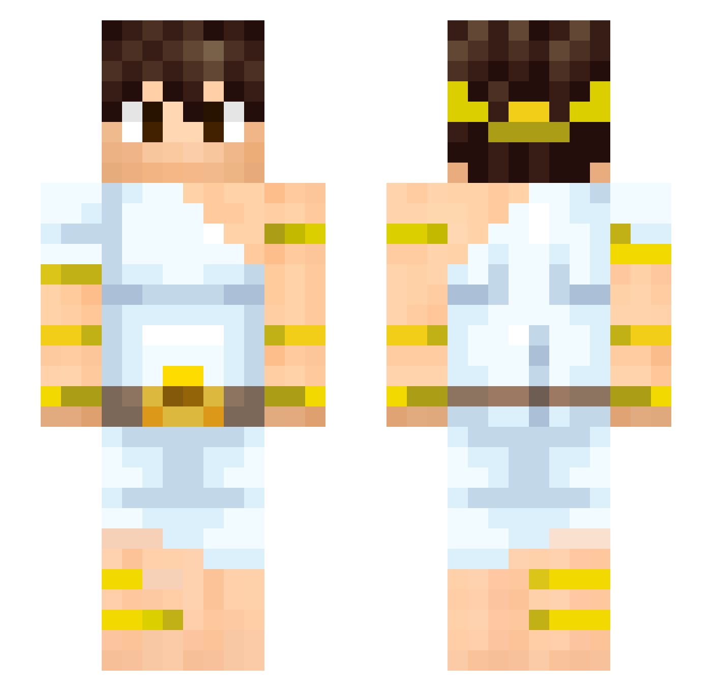 Maxitthoo Minecraft skin, front and back view