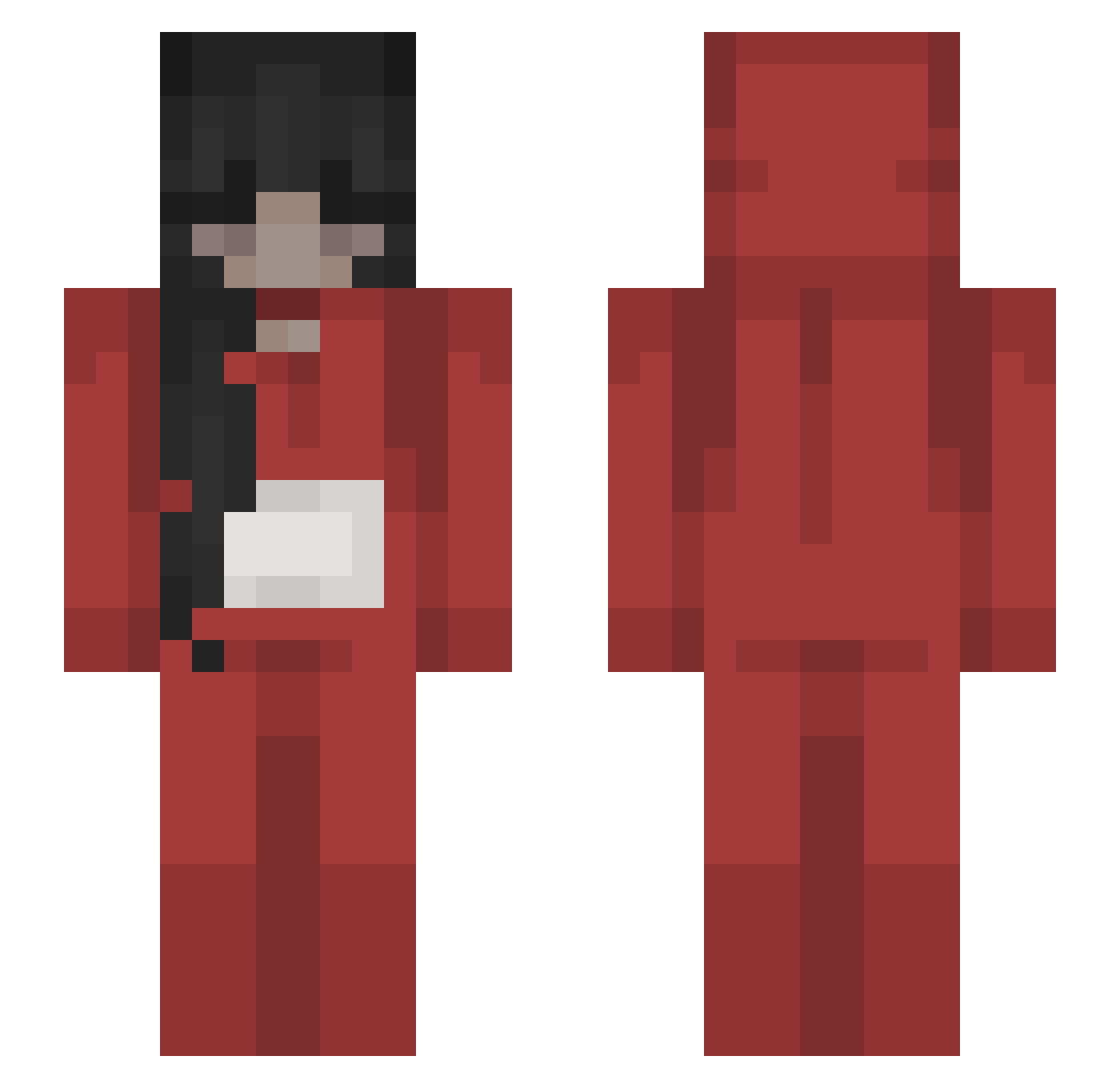 oPauiie Minecraft skin, front and back view