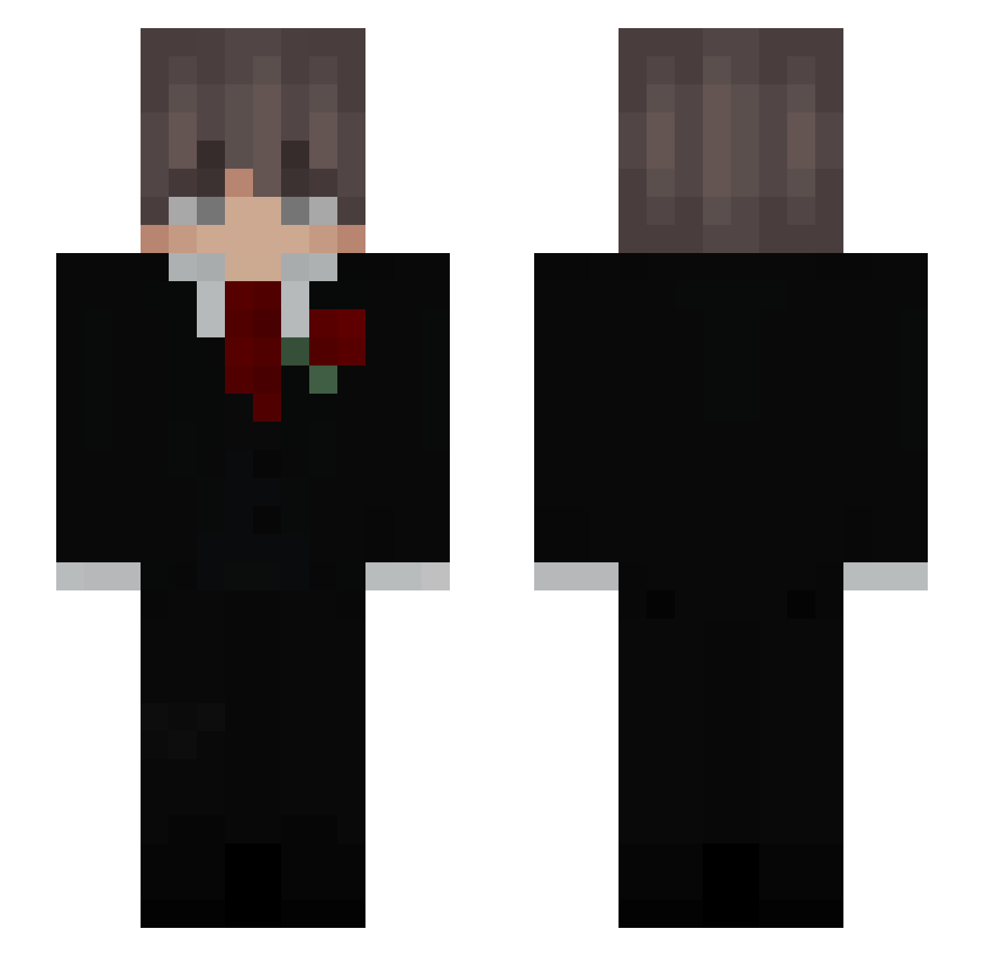 Dylan_The_Boss Minecraft skin, front and back view
