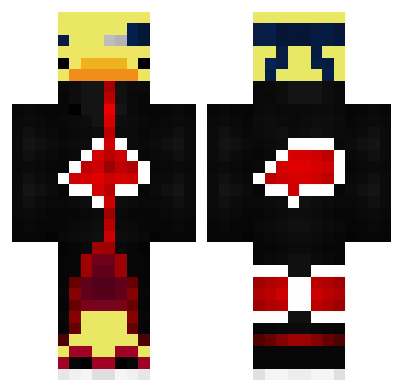 zzkool21 Minecraft skin, front and back view
