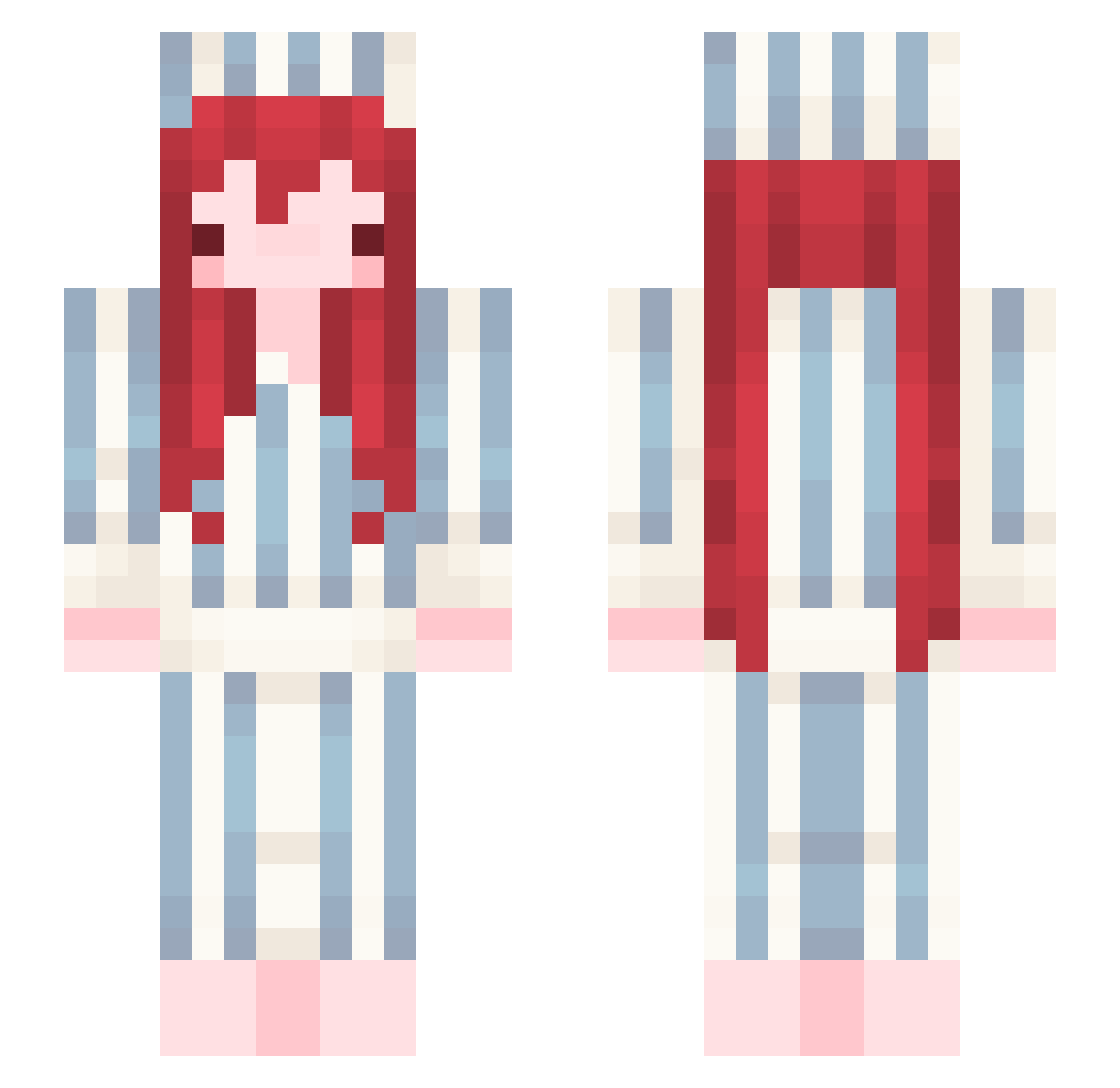 RpSyndrome Minecraft skin, front and back view