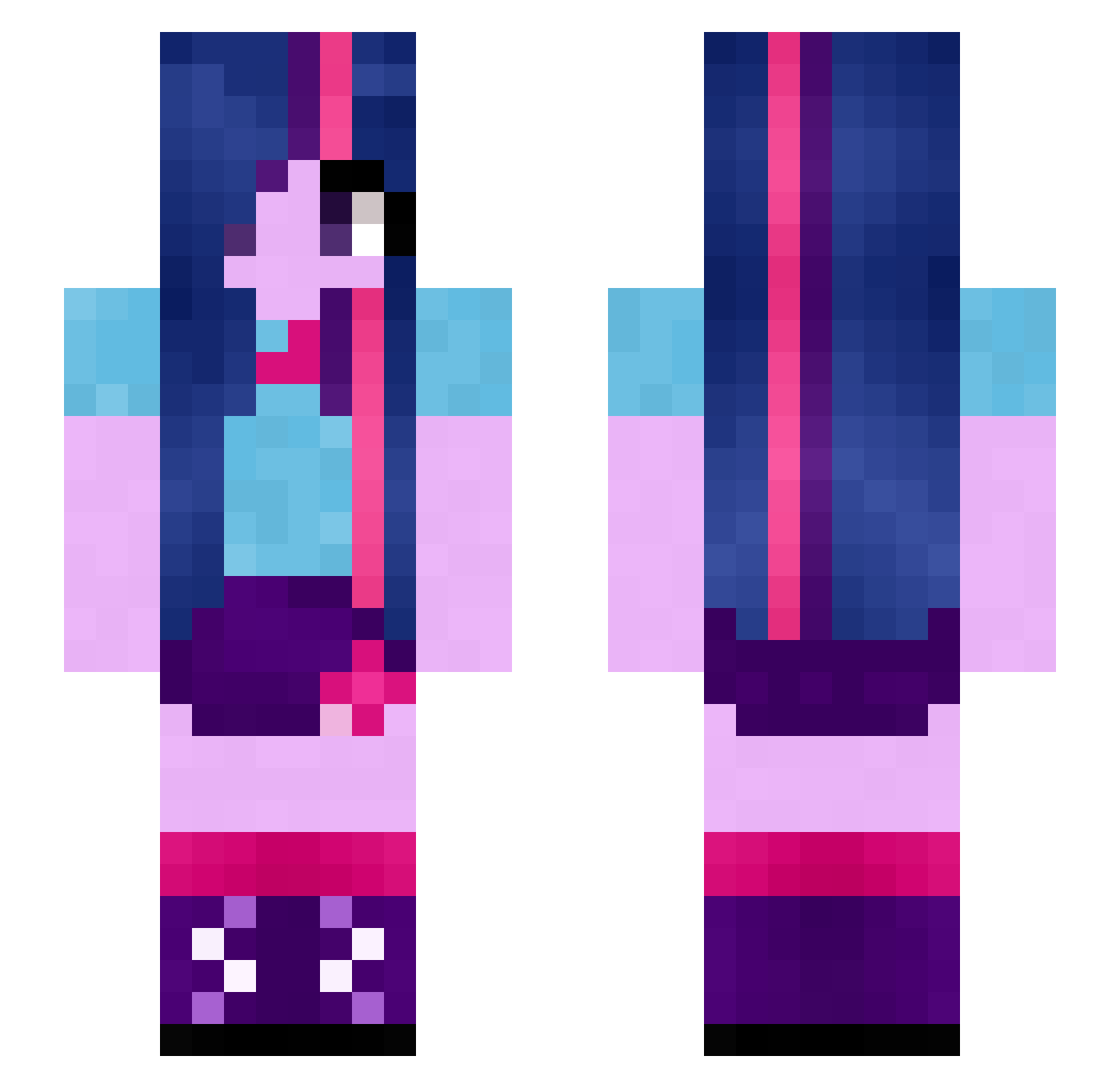 StsVps351 Minecraft skin, front and back view