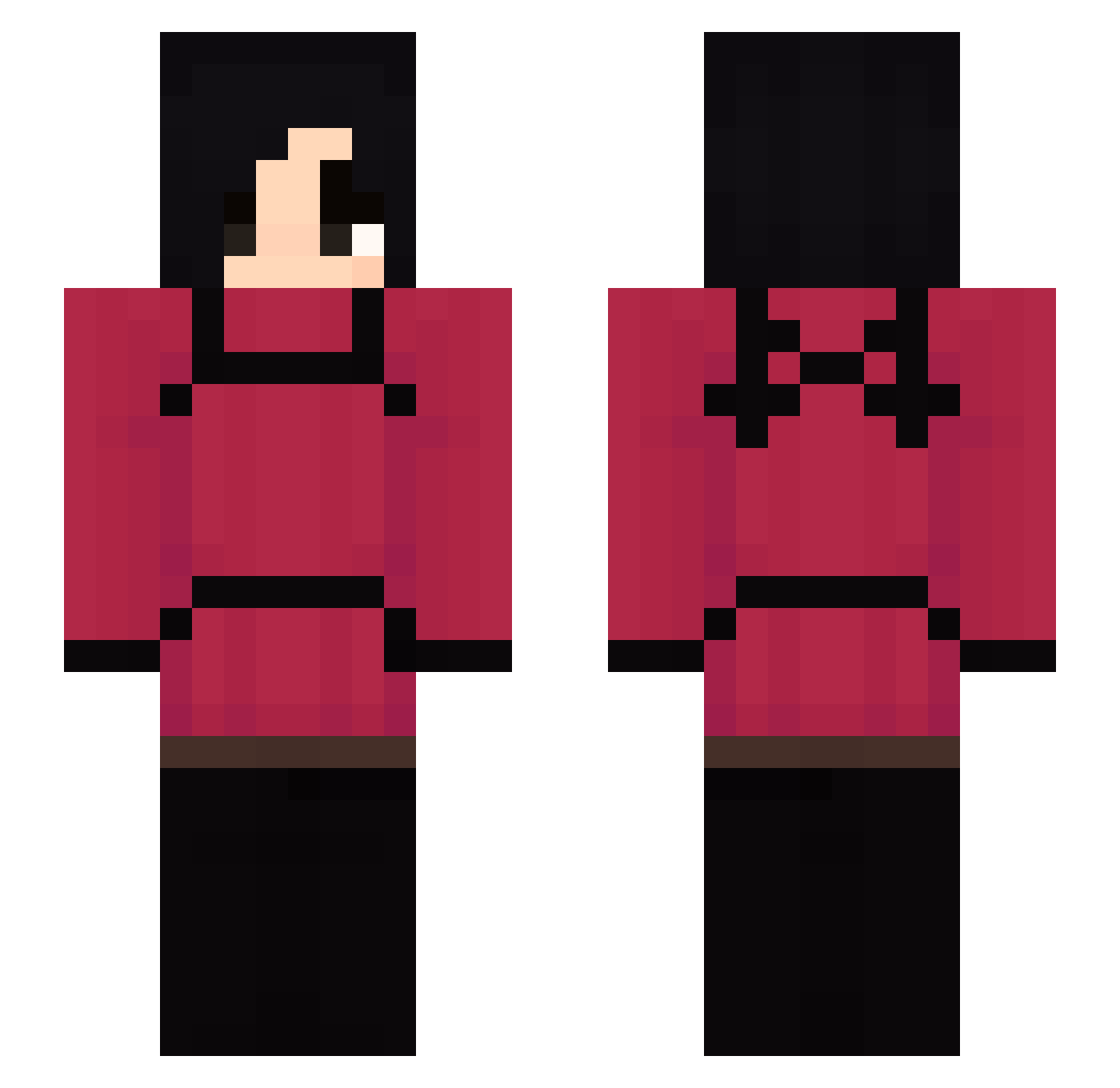 GrimJim2002 Minecraft skin, front and back view