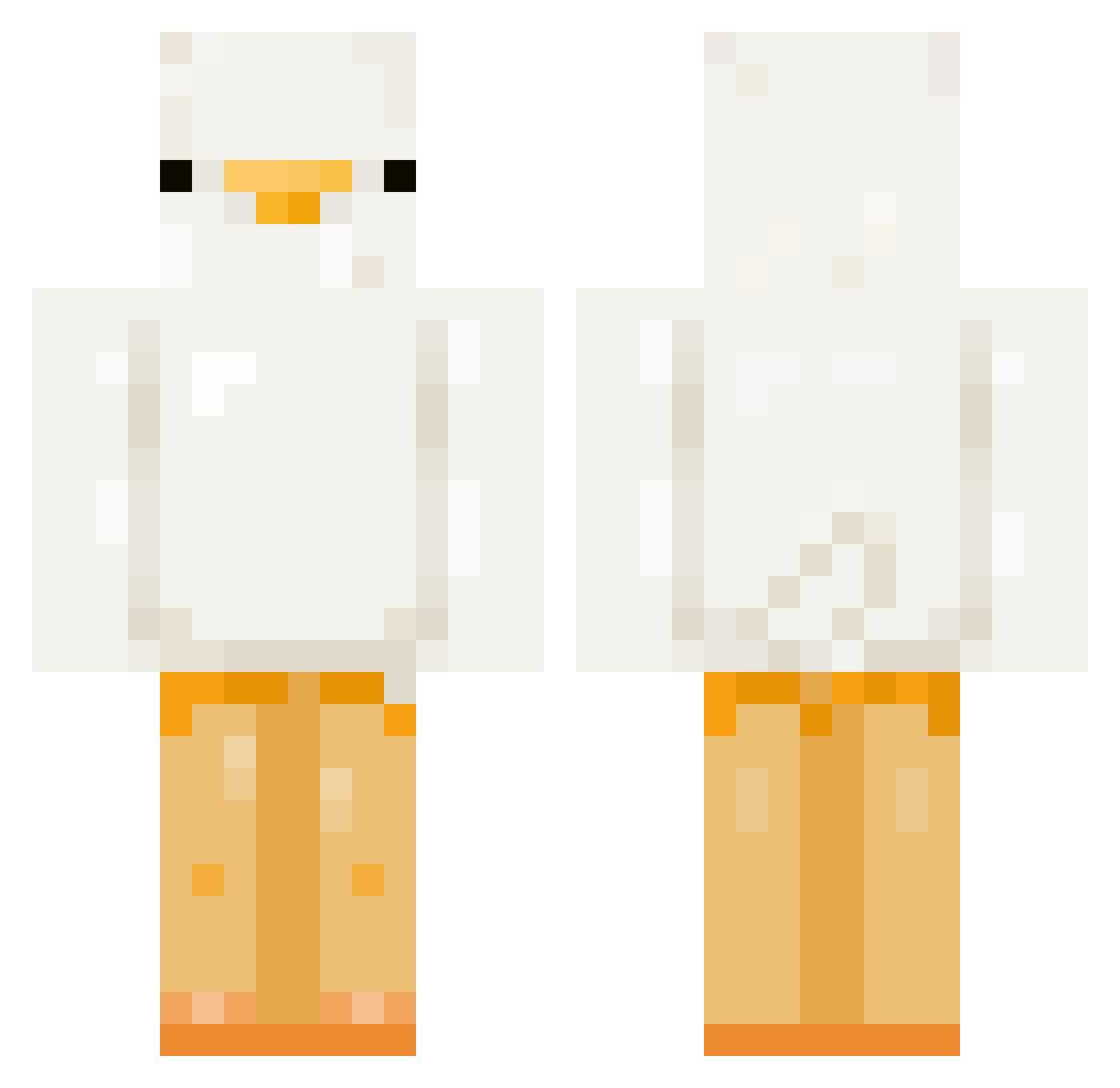 suplik Minecraft skin, front and back view