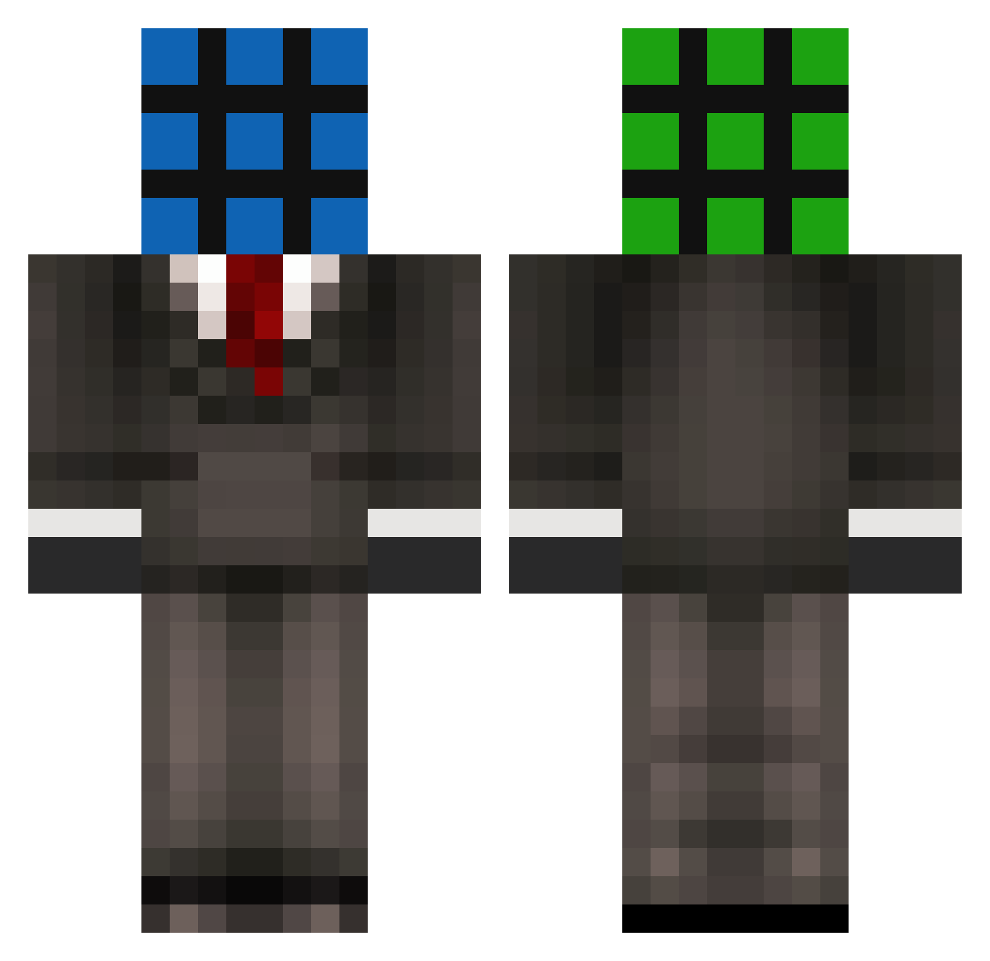 donttouchmymusic Minecraft skin, front and back view
