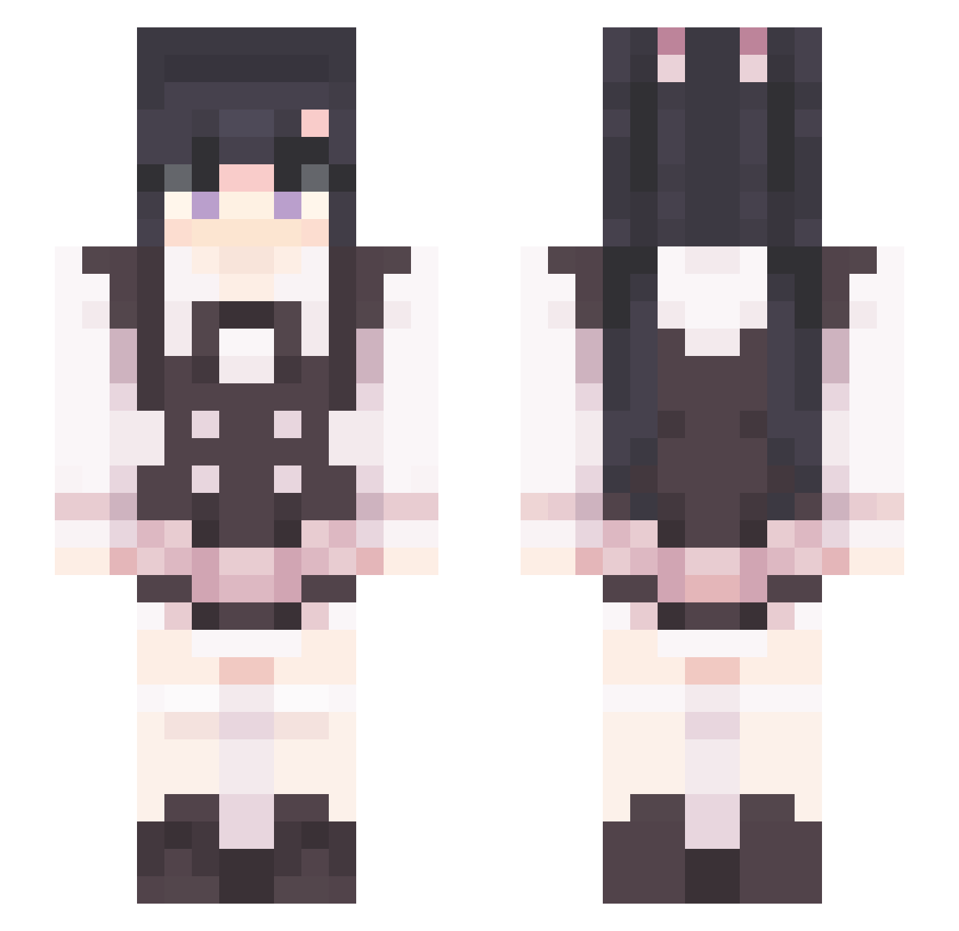 HugoGallagher14 Minecraft skin, front and back view