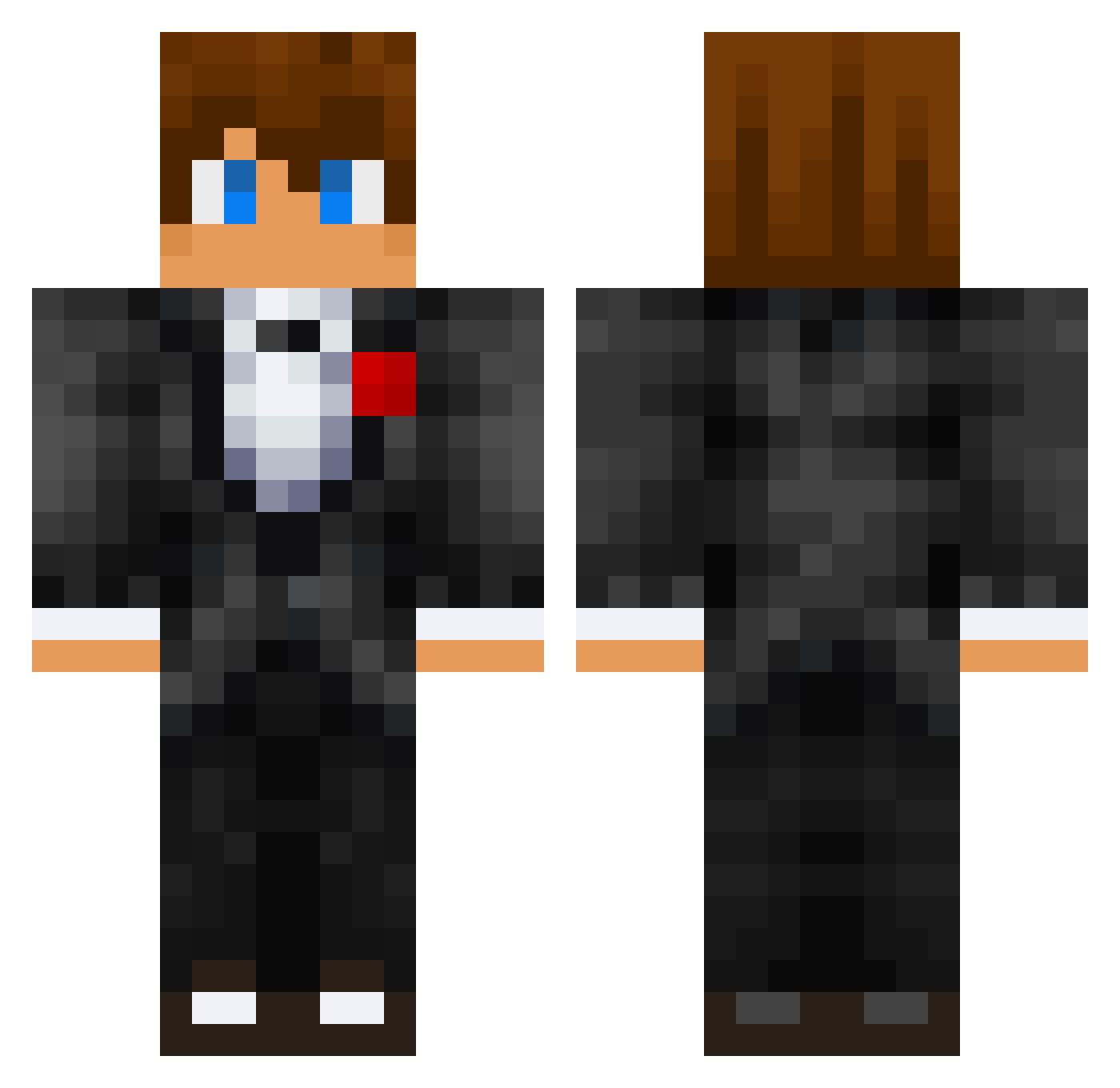 69AnimeFan69 Minecraft skin, front and back view