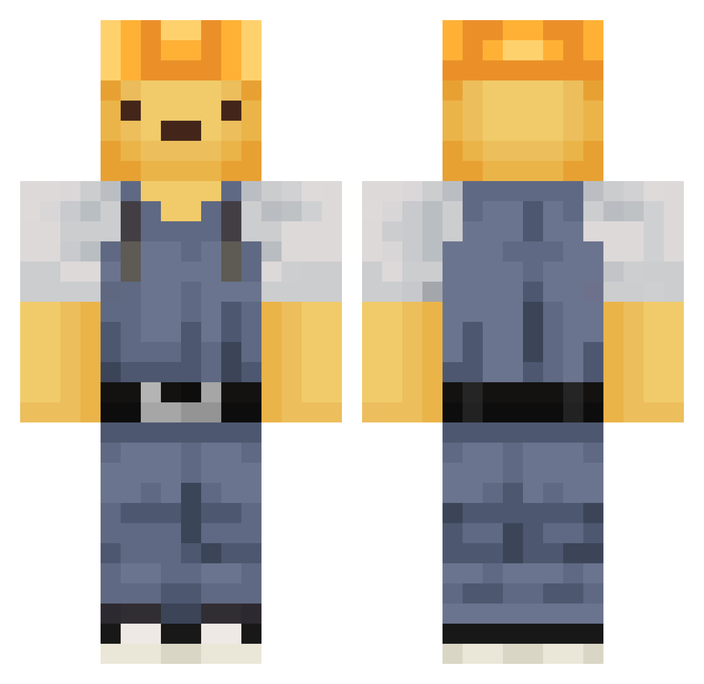 chevy_je Minecraft skin, front and back view