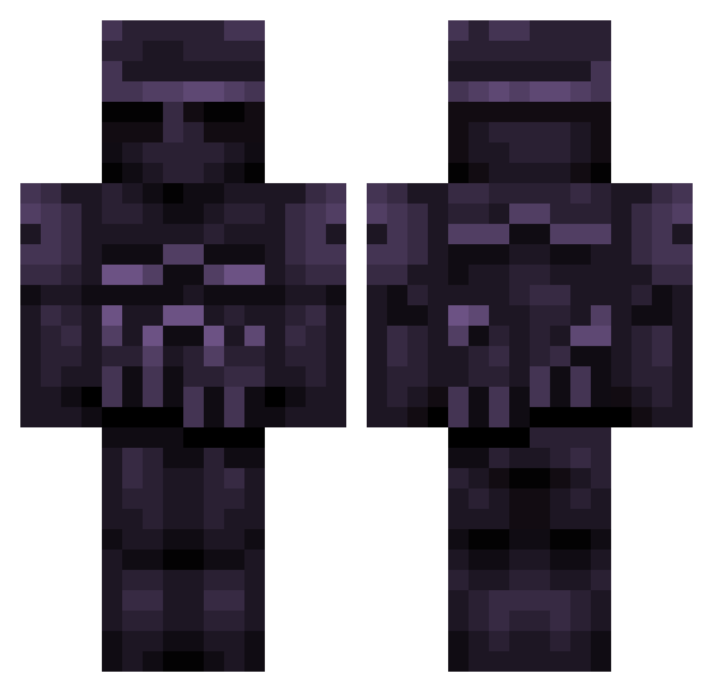 yeg0loda Minecraft skin, front and back view