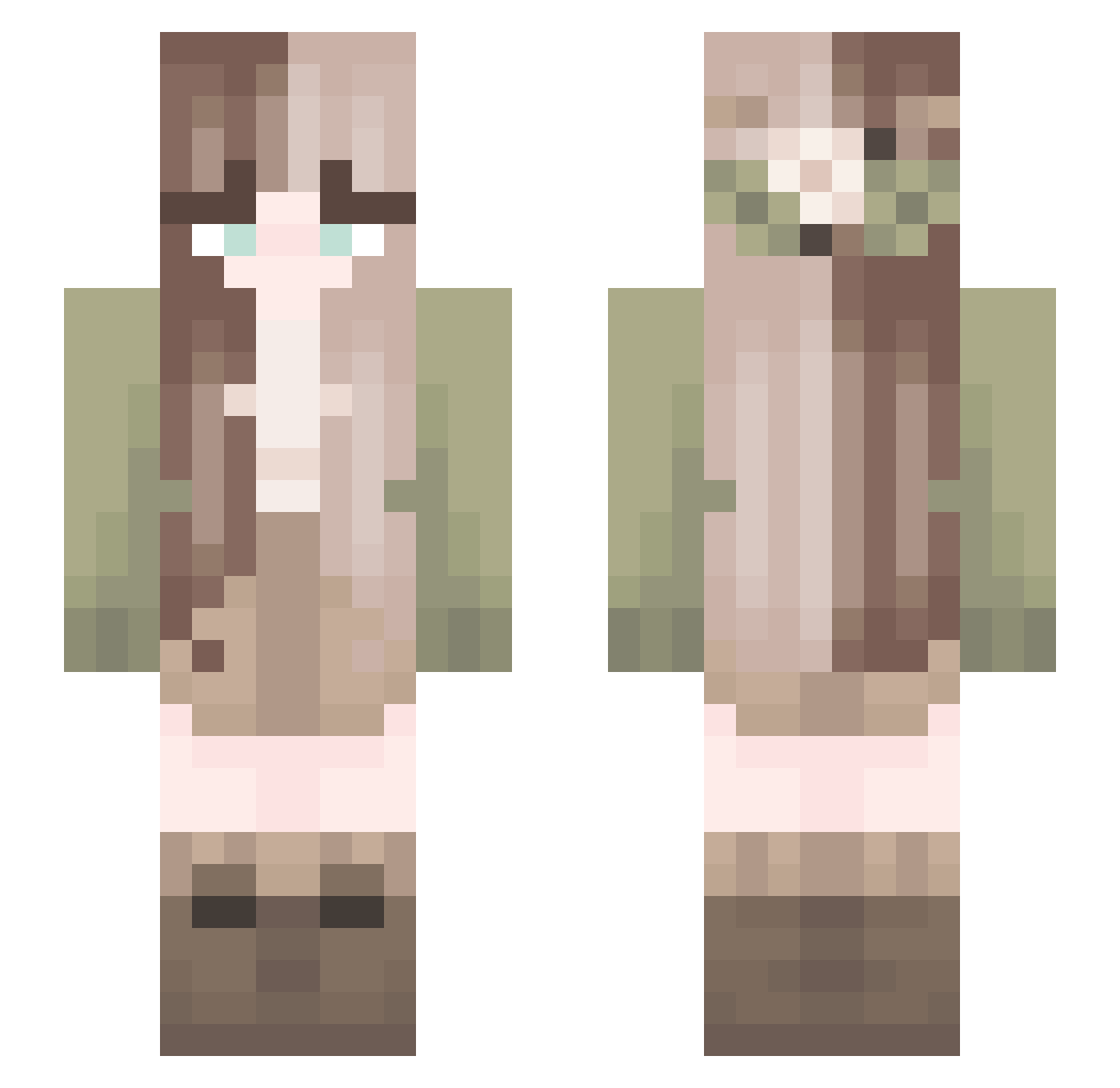 emitazzzz Minecraft skin, front and back view