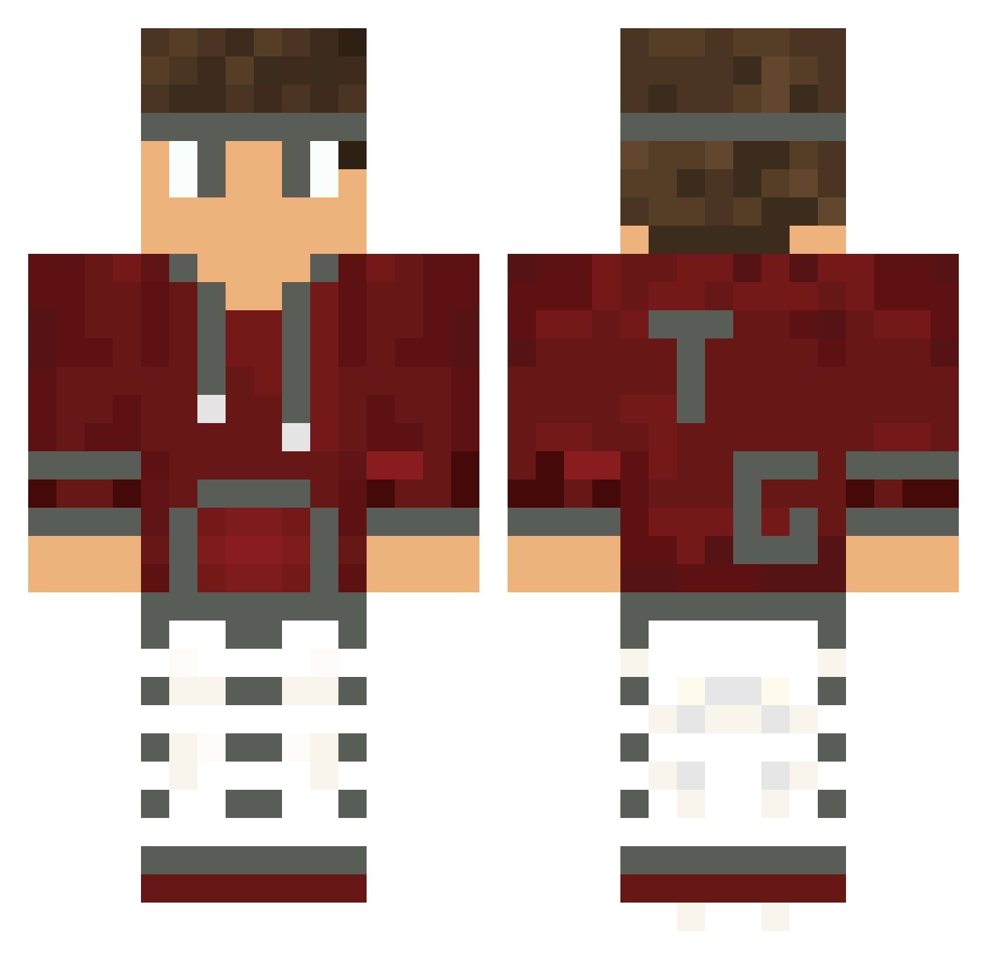 Total_Games Minecraft skin, front and back view