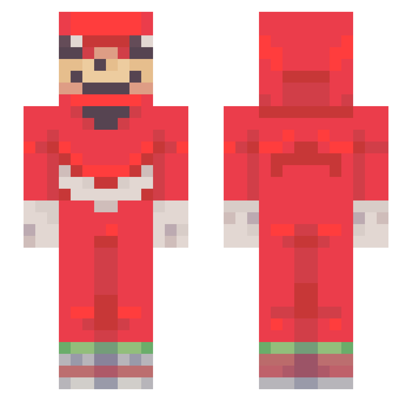 FrancoYap Minecraft skin, front and back view