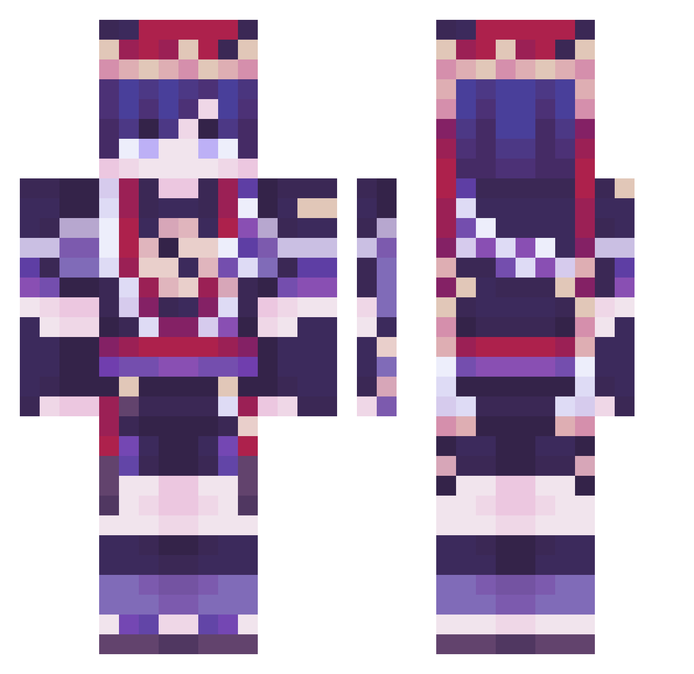 prince_zwinteck Minecraft skin, front and back view