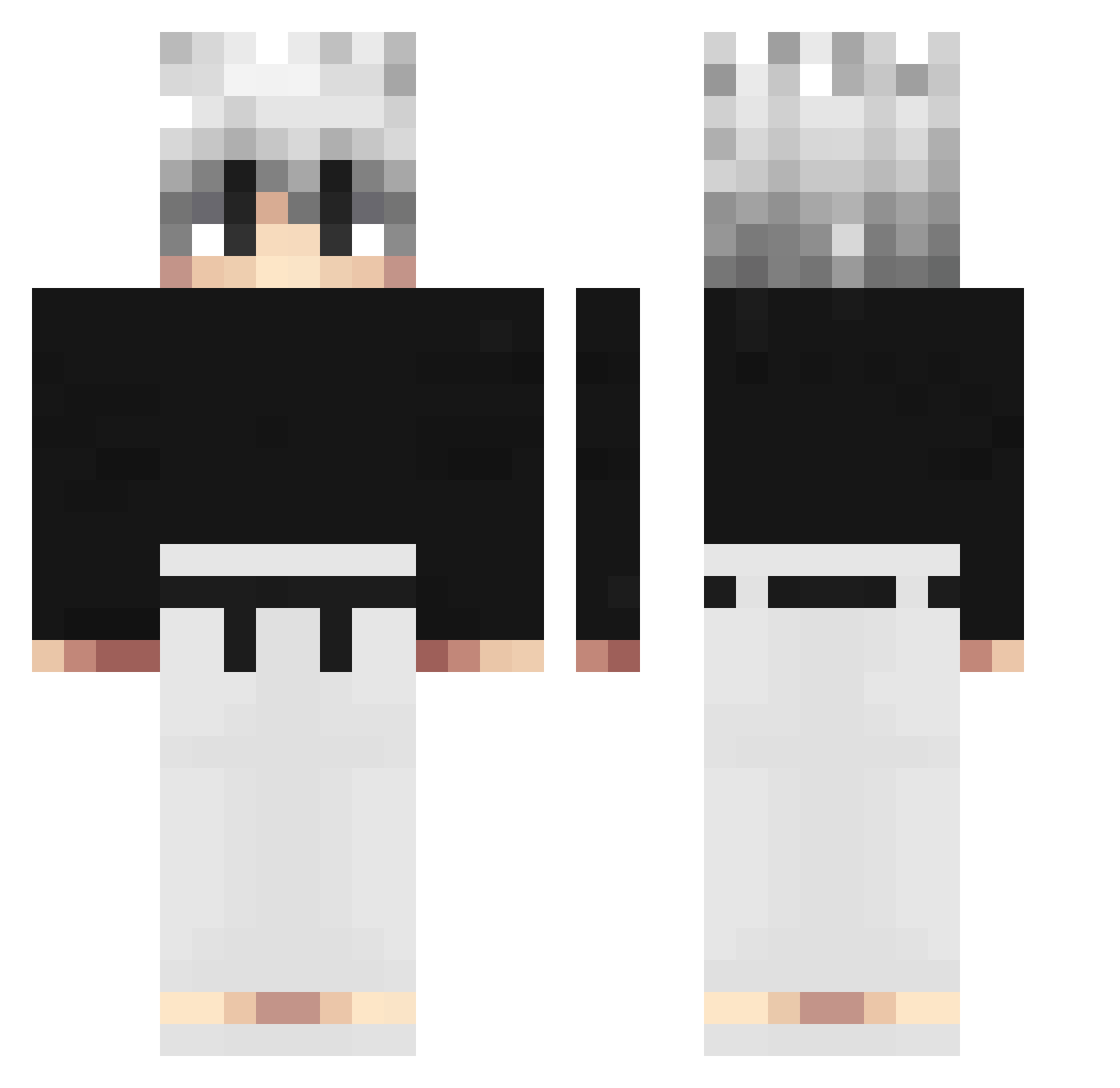 Zecrons_ex Minecraft skin, front and back view