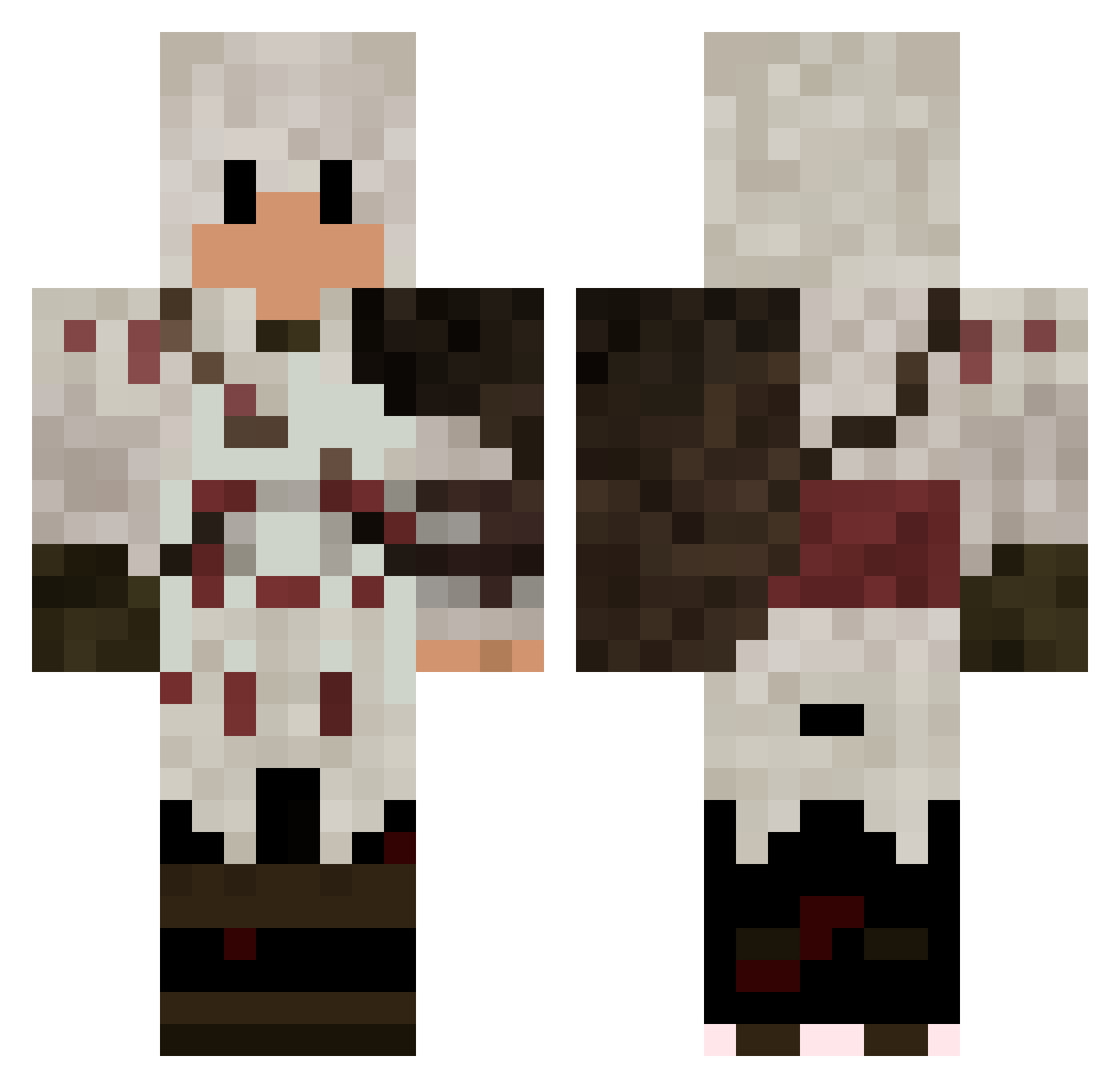 Zaxarias017gr Minecraft skin, front and back view