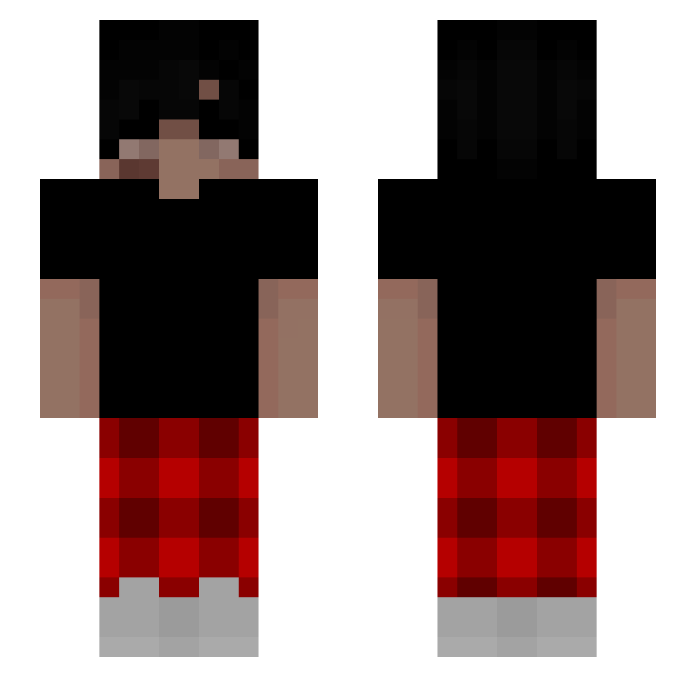ohSpeeding Minecraft skin, front and back view