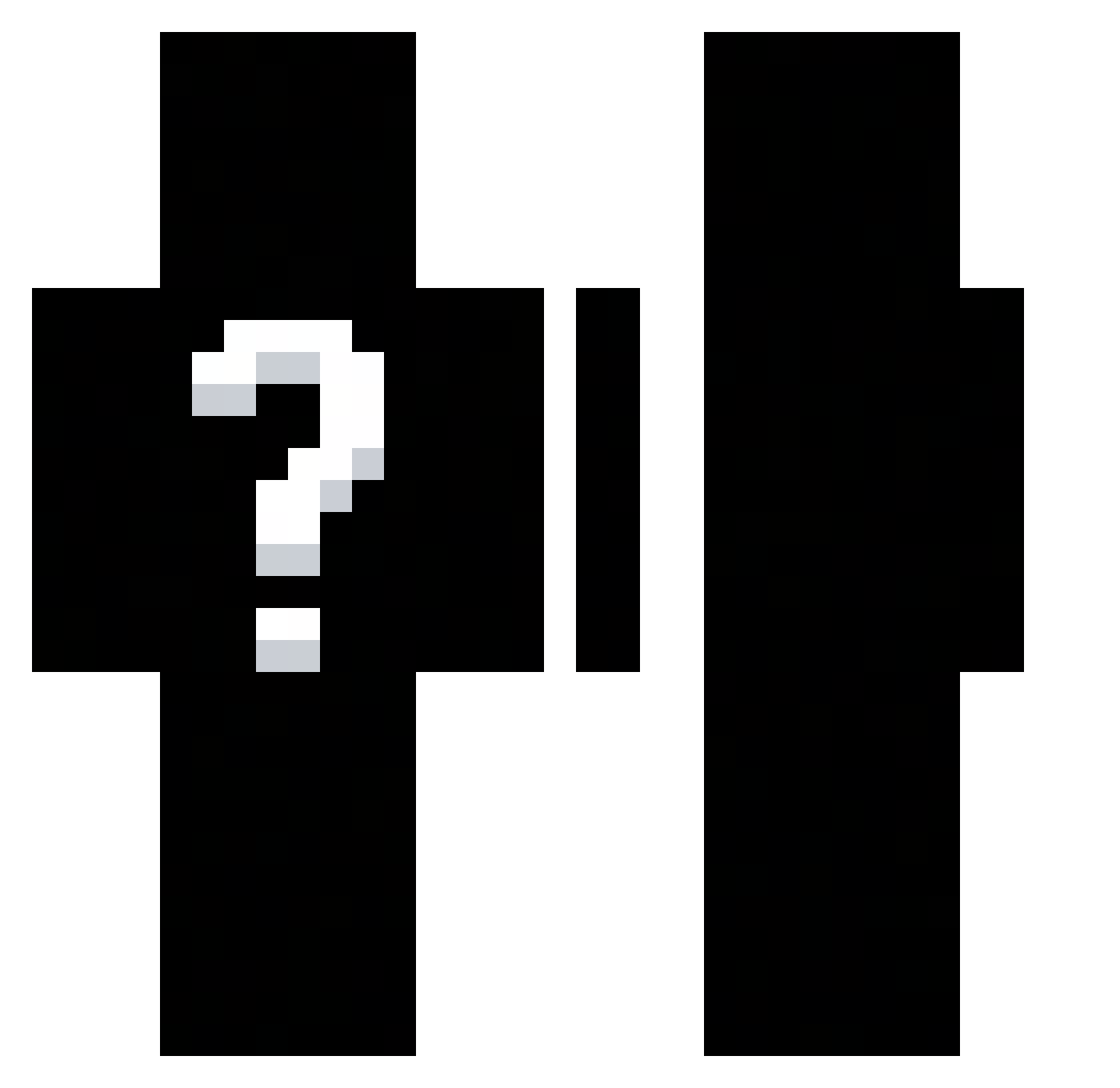 _Bl1x_ Minecraft skin, front and back view