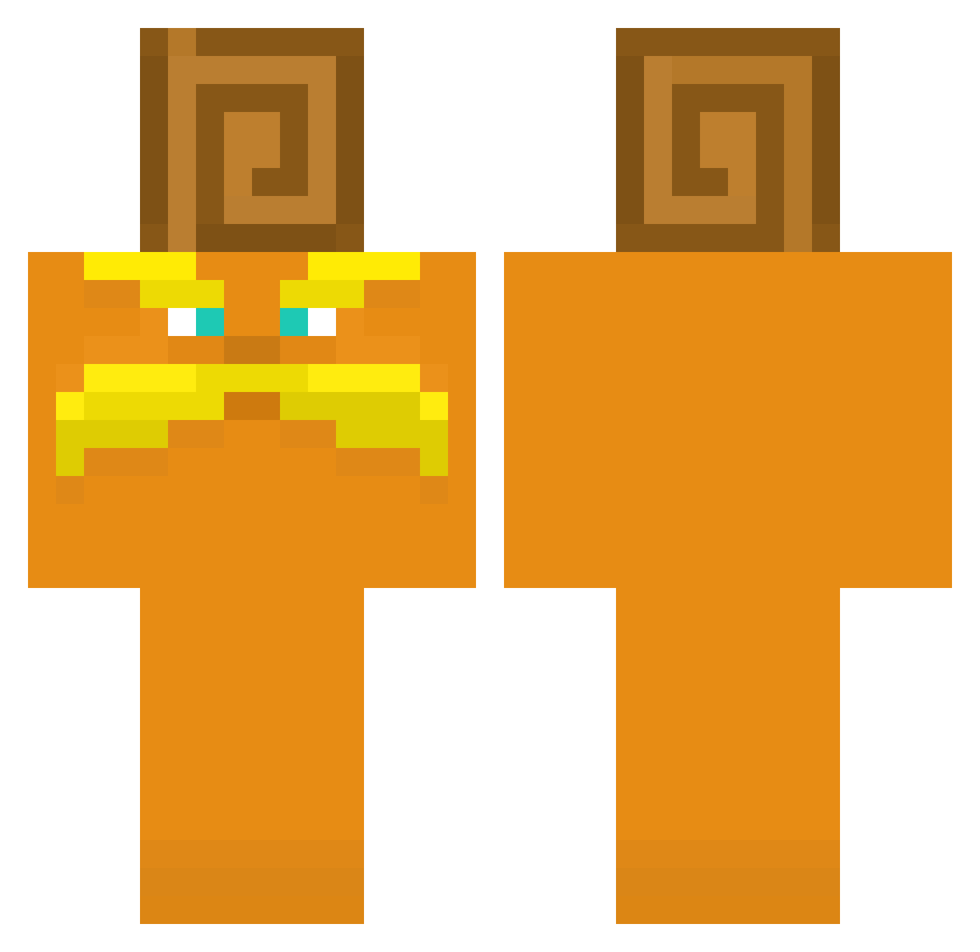 4Fouriiiis Minecraft skin, front and back view