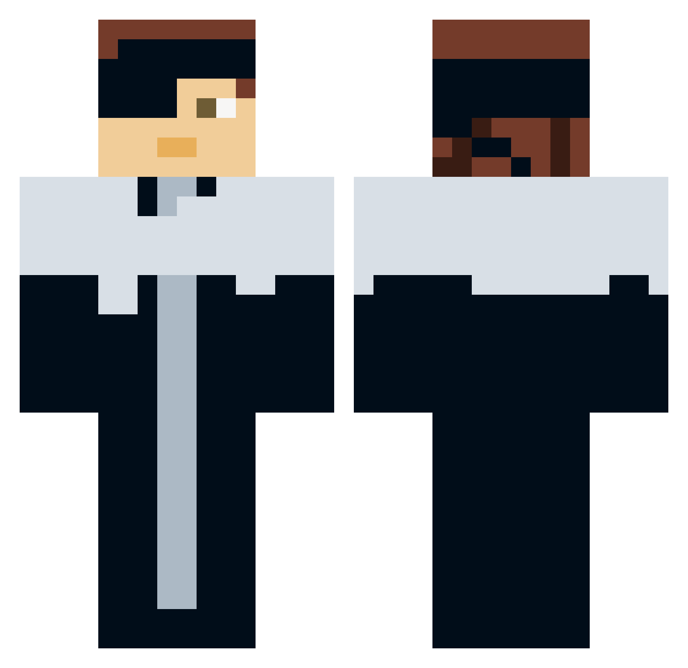 MinenArbeiter5 Minecraft skin, front and back view