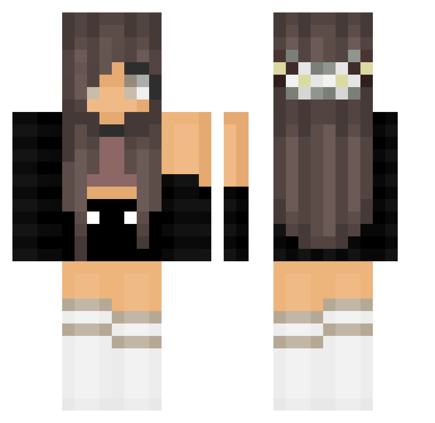 _Jellyyy Minecraft skin, front and back view