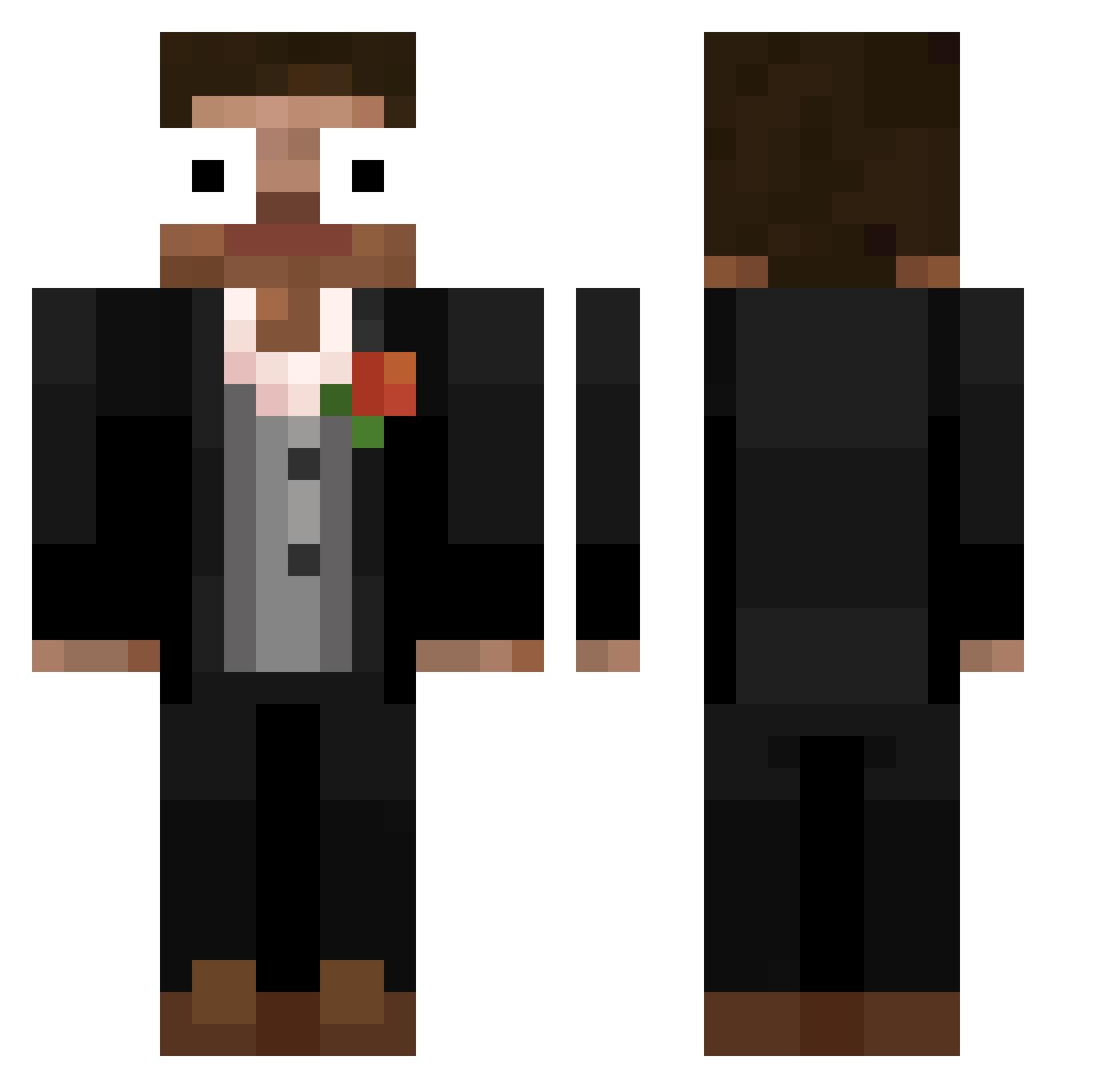 Island_dude Minecraft skin, front and back view