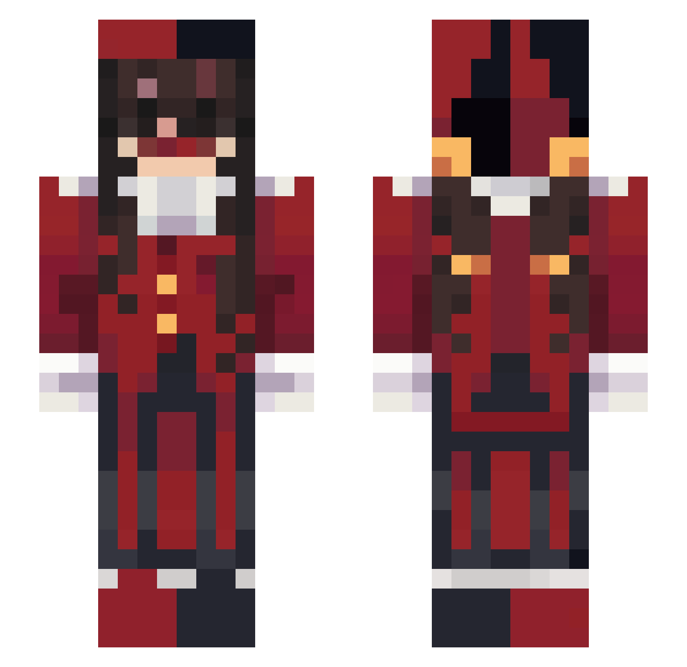 6048_ Minecraft skin, front and back view