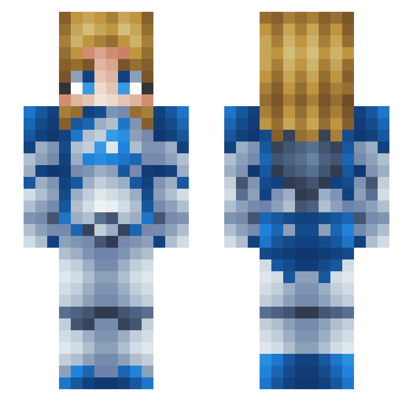 munknman4 Minecraft skin, front and back view