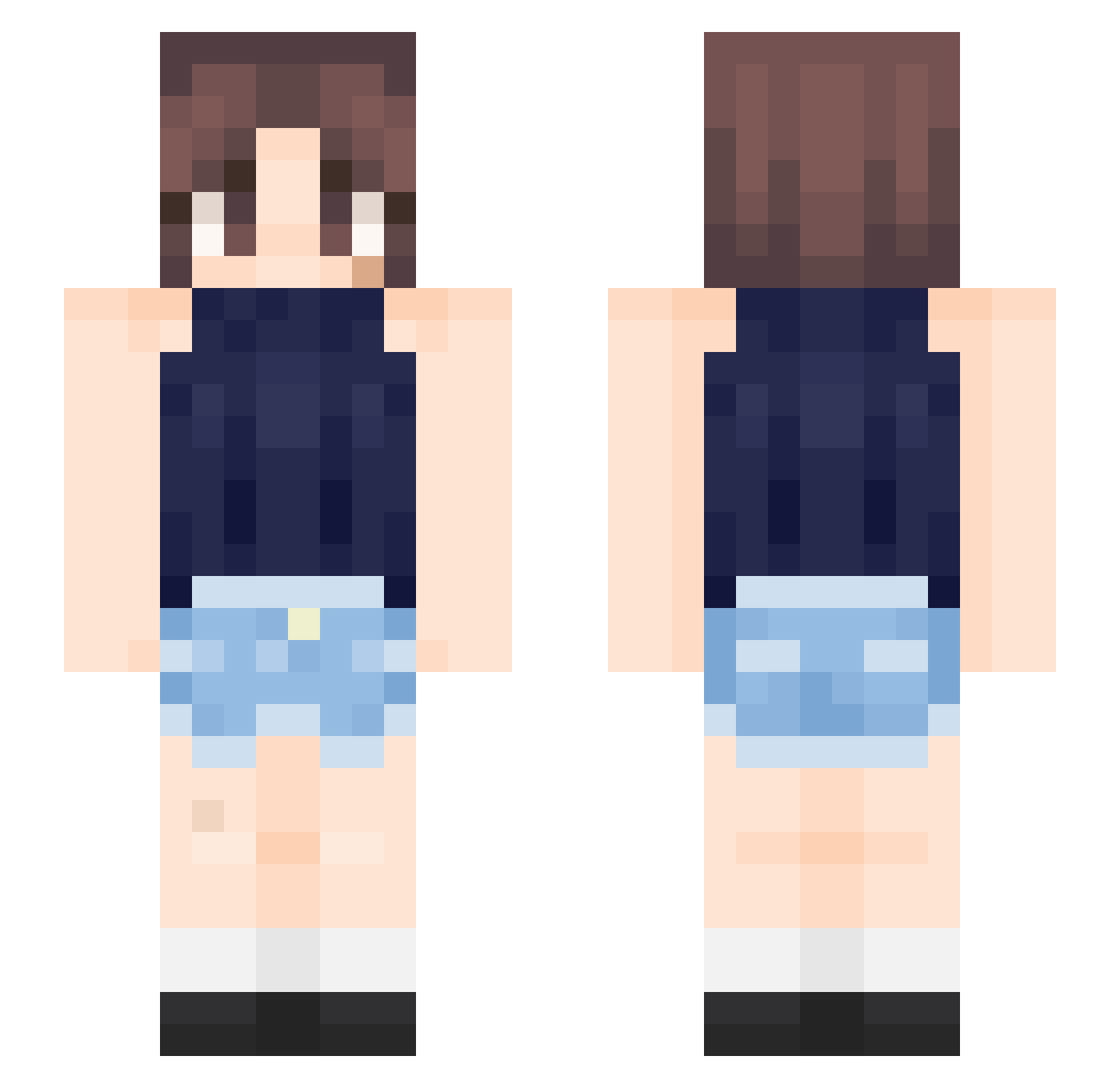 thatonemoment11 Minecraft skin, front and back view