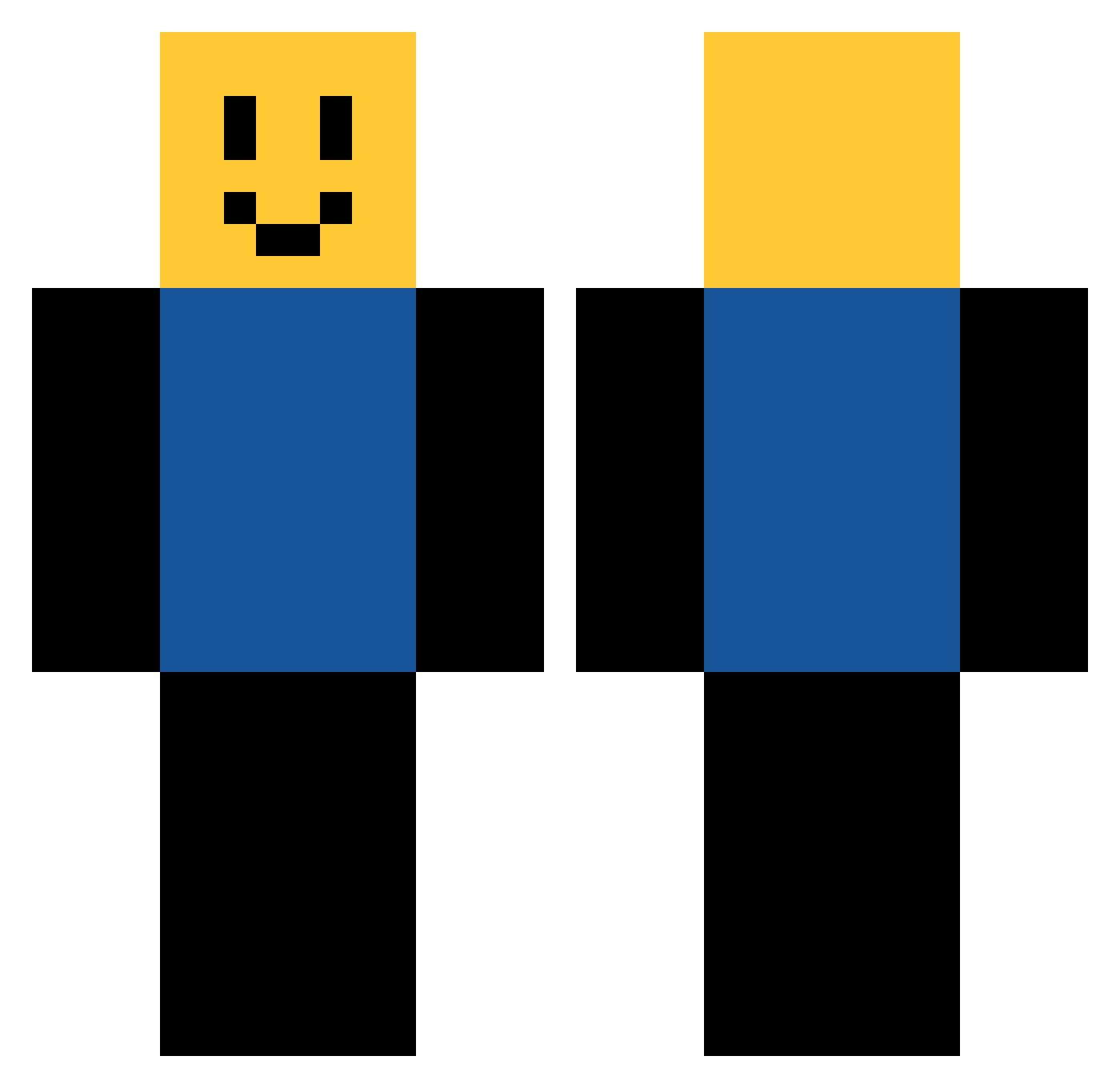 lebonbon456 Minecraft skin, front and back view