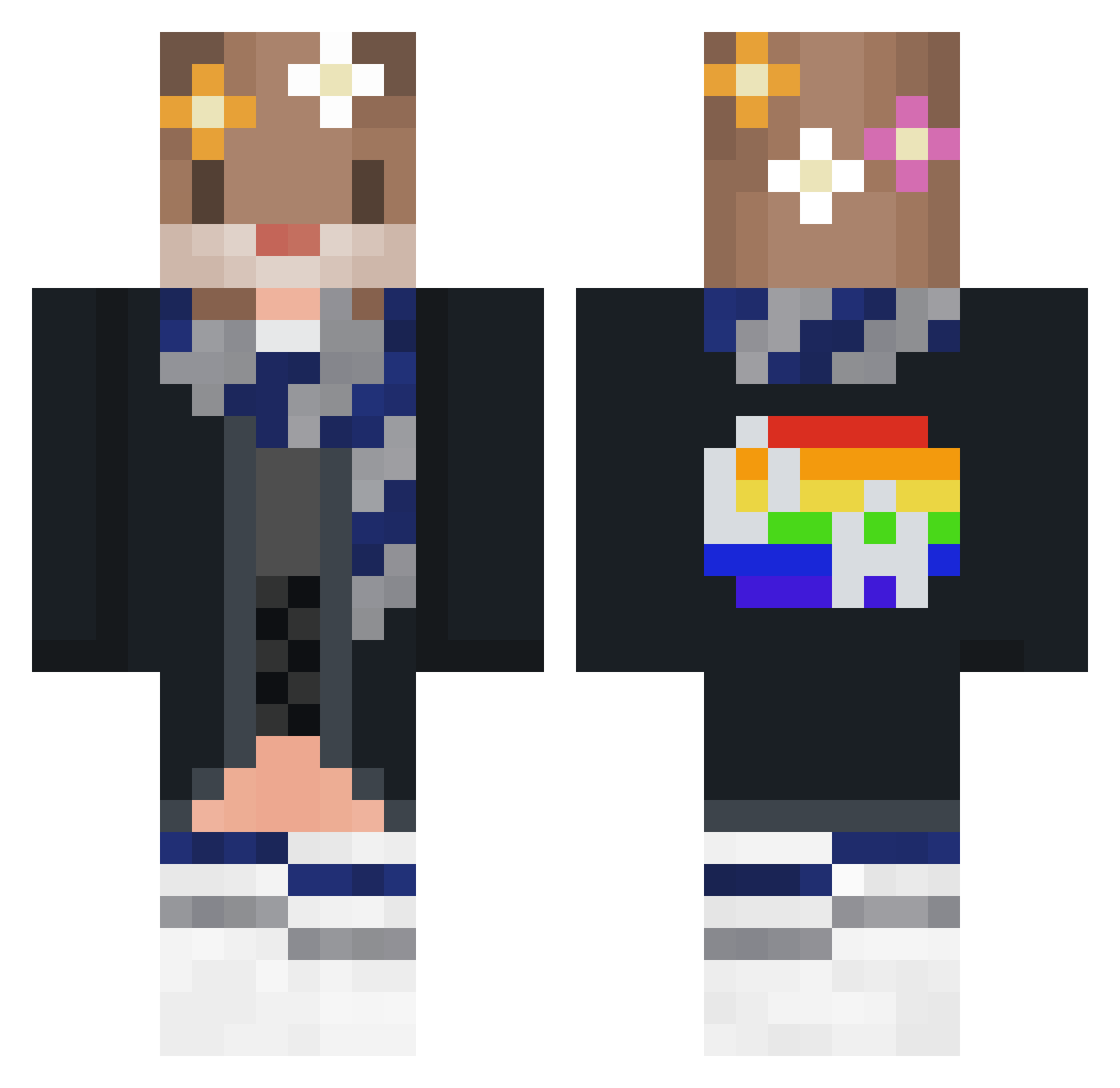 oedicrumble24 Minecraft skin, front and back view