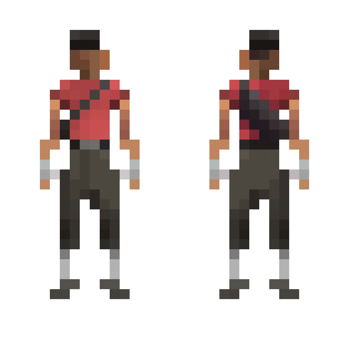thatPERS0N Minecraft skin, front and back view
