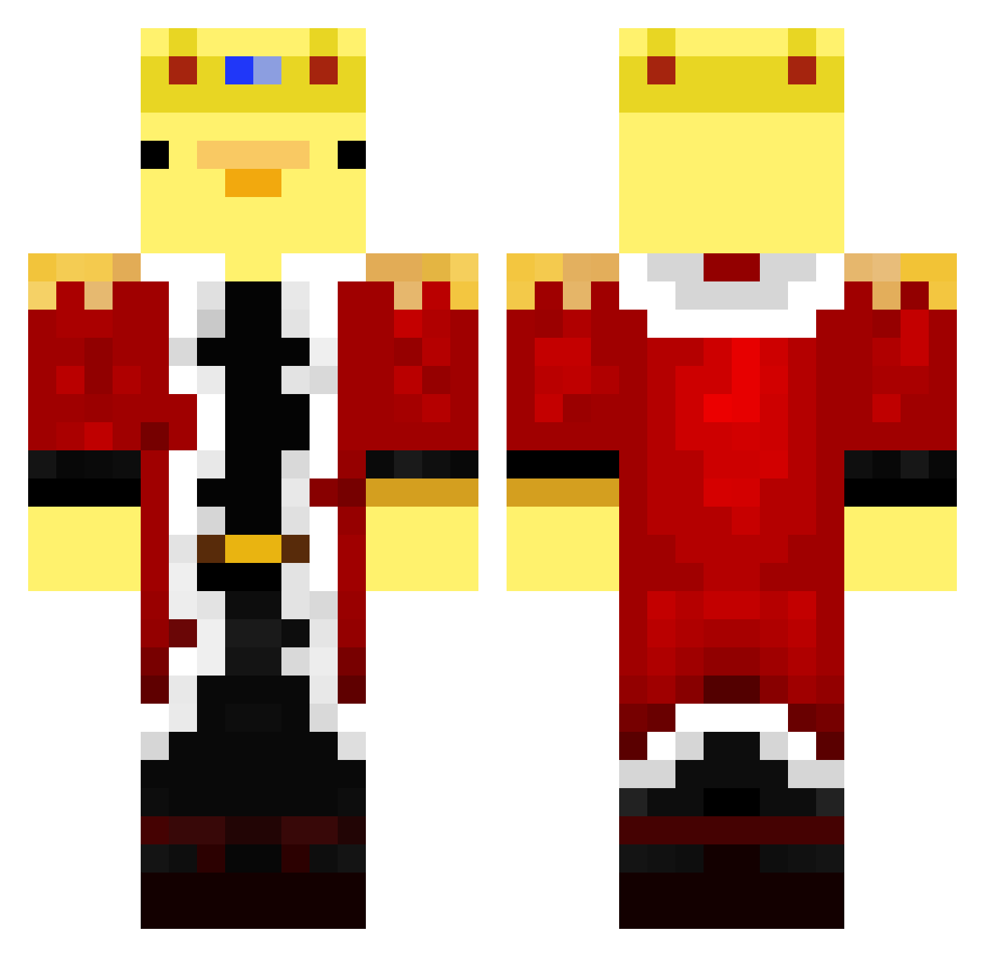 Mazur___ Minecraft skin, front and back view