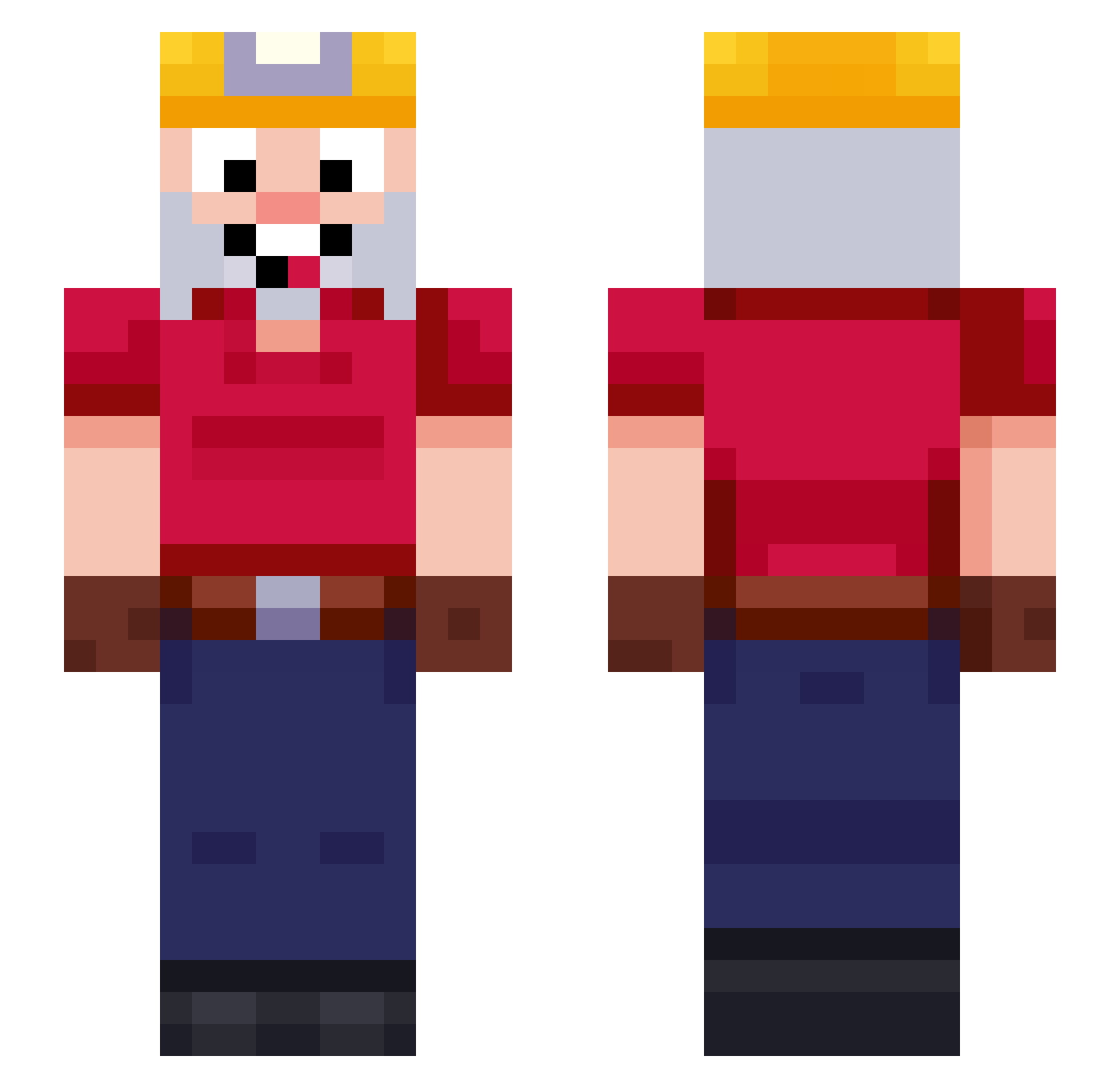 marko6983 Minecraft skin, front and back view