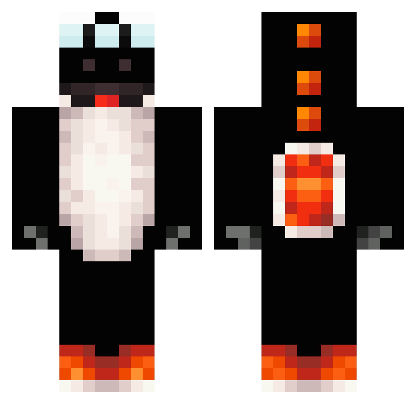 Joohnk05 Minecraft skin, front and back view