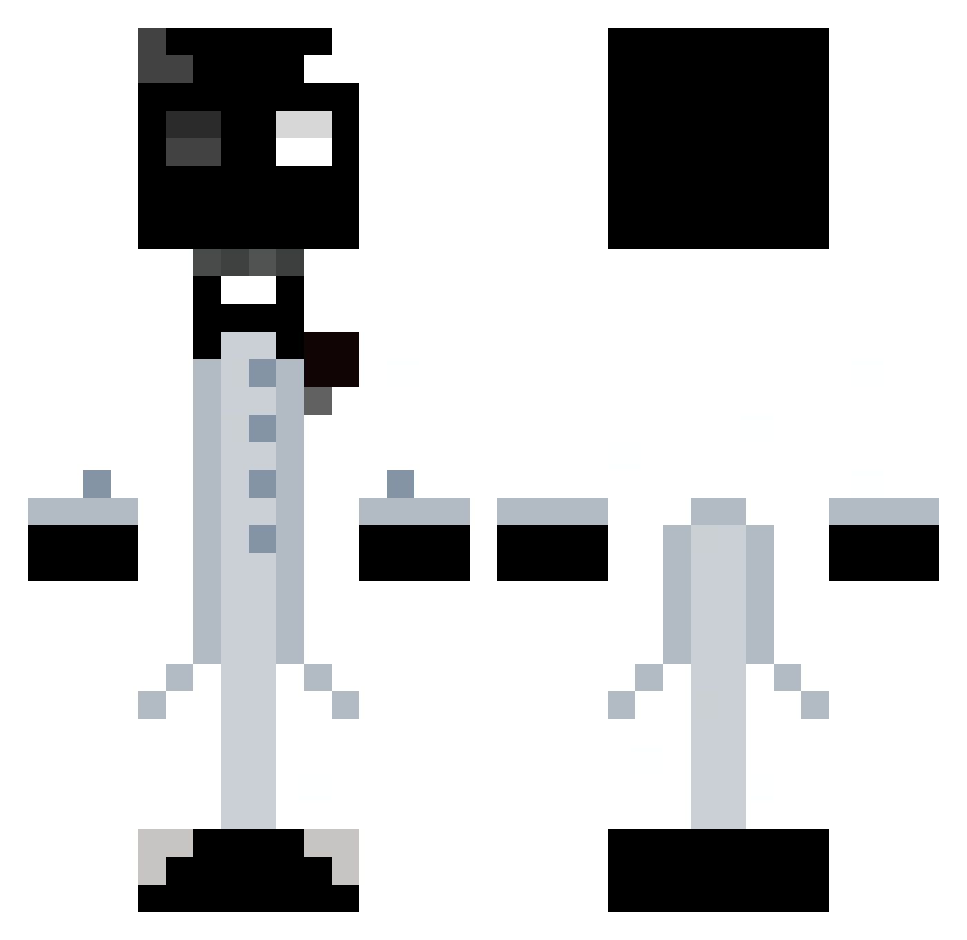 DannyBanksJr Minecraft skin, front and back view