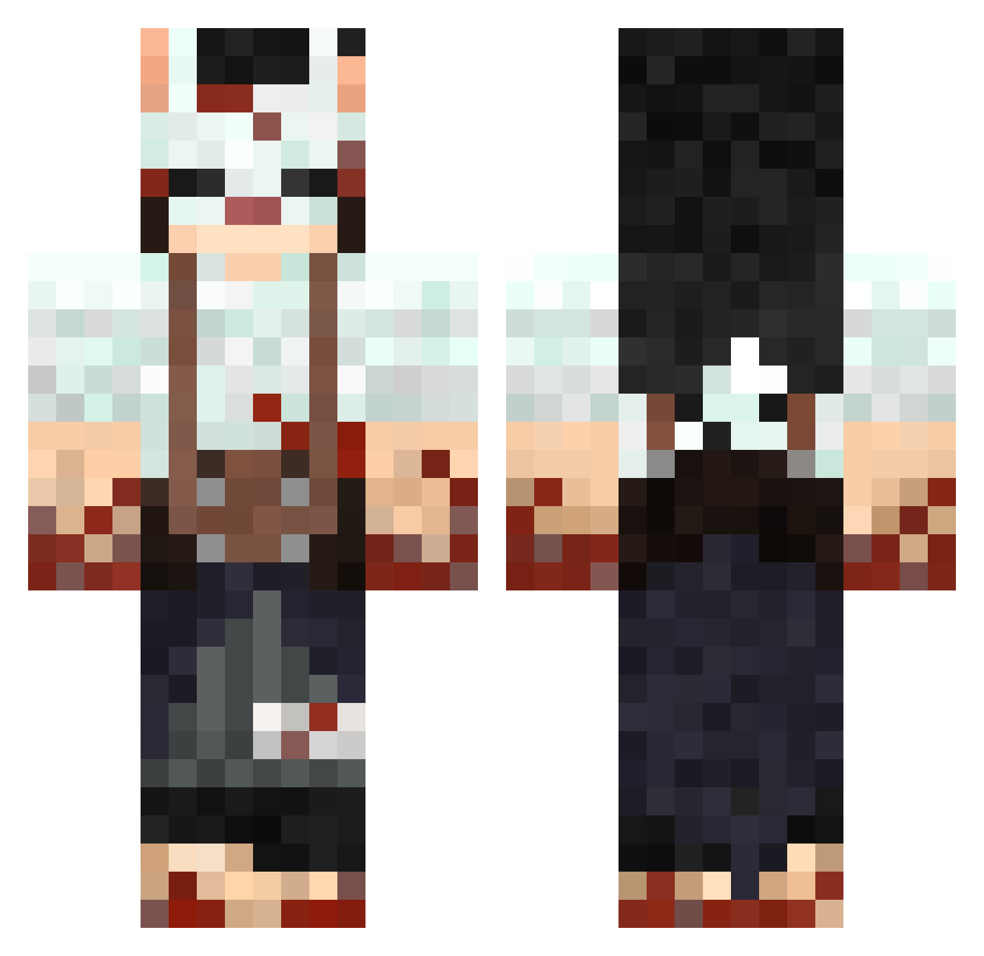 CPG_Official Minecraft skin, front and back view