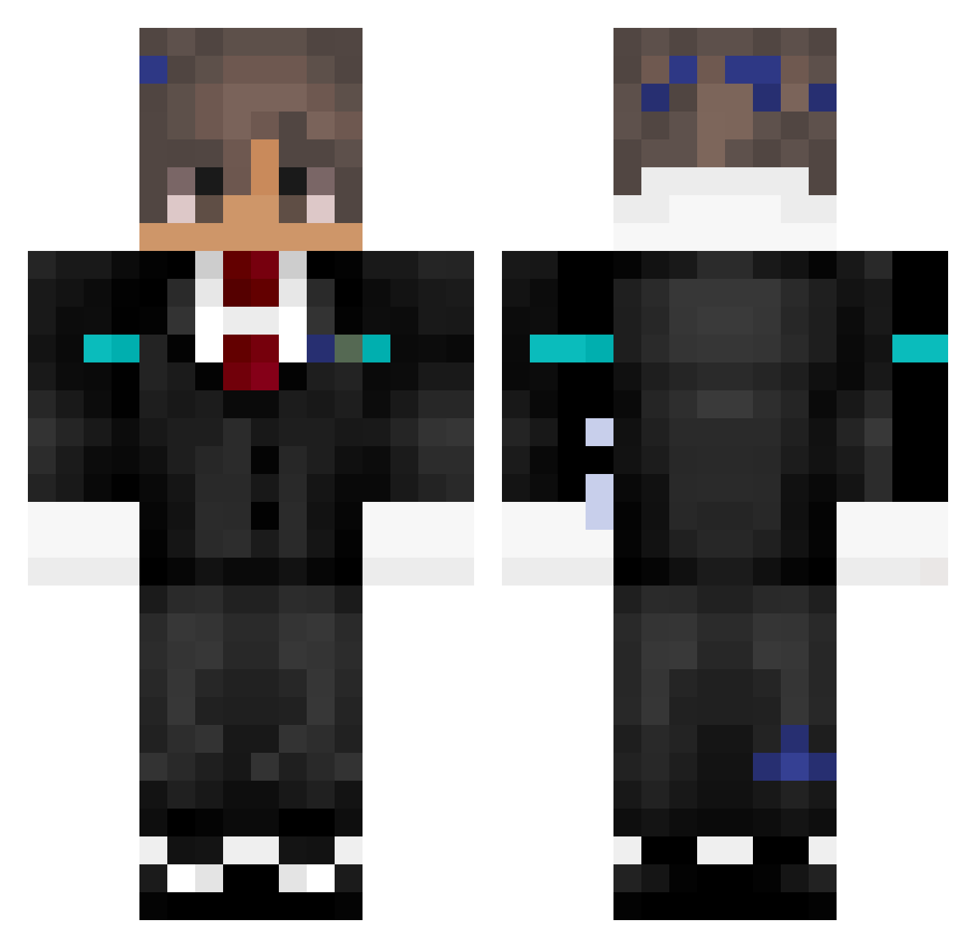 SonyDaChief Minecraft skin, front and back view