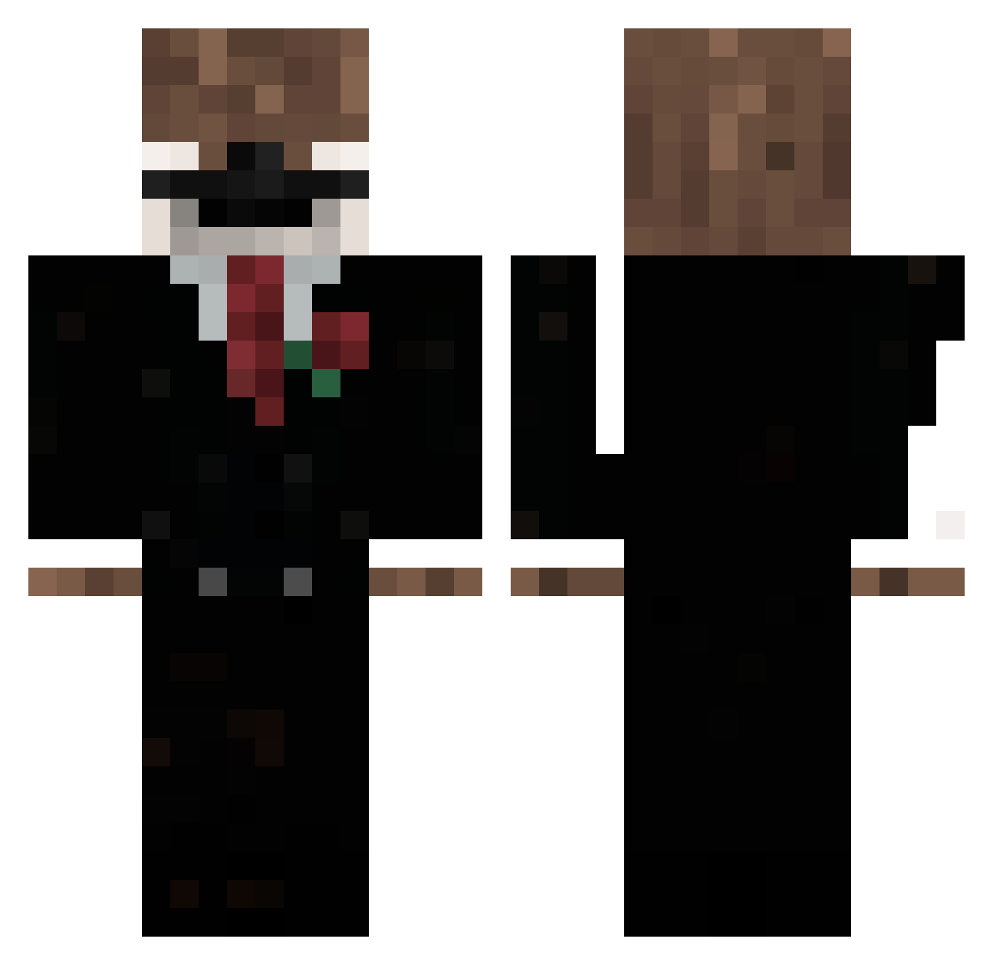 Vorobei_111 Minecraft skin, front and back view
